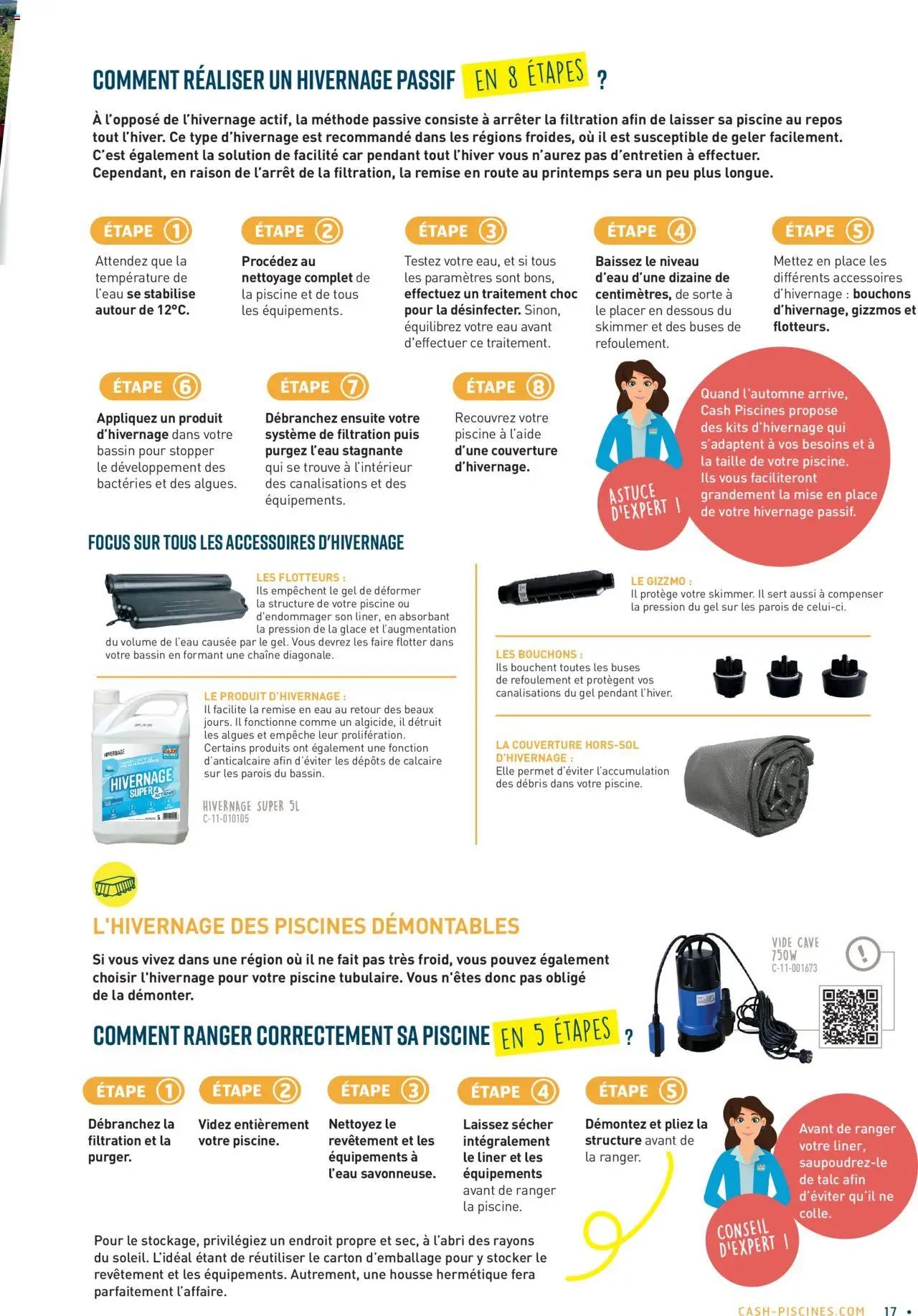 Cash Piscines Guide de l'entretien