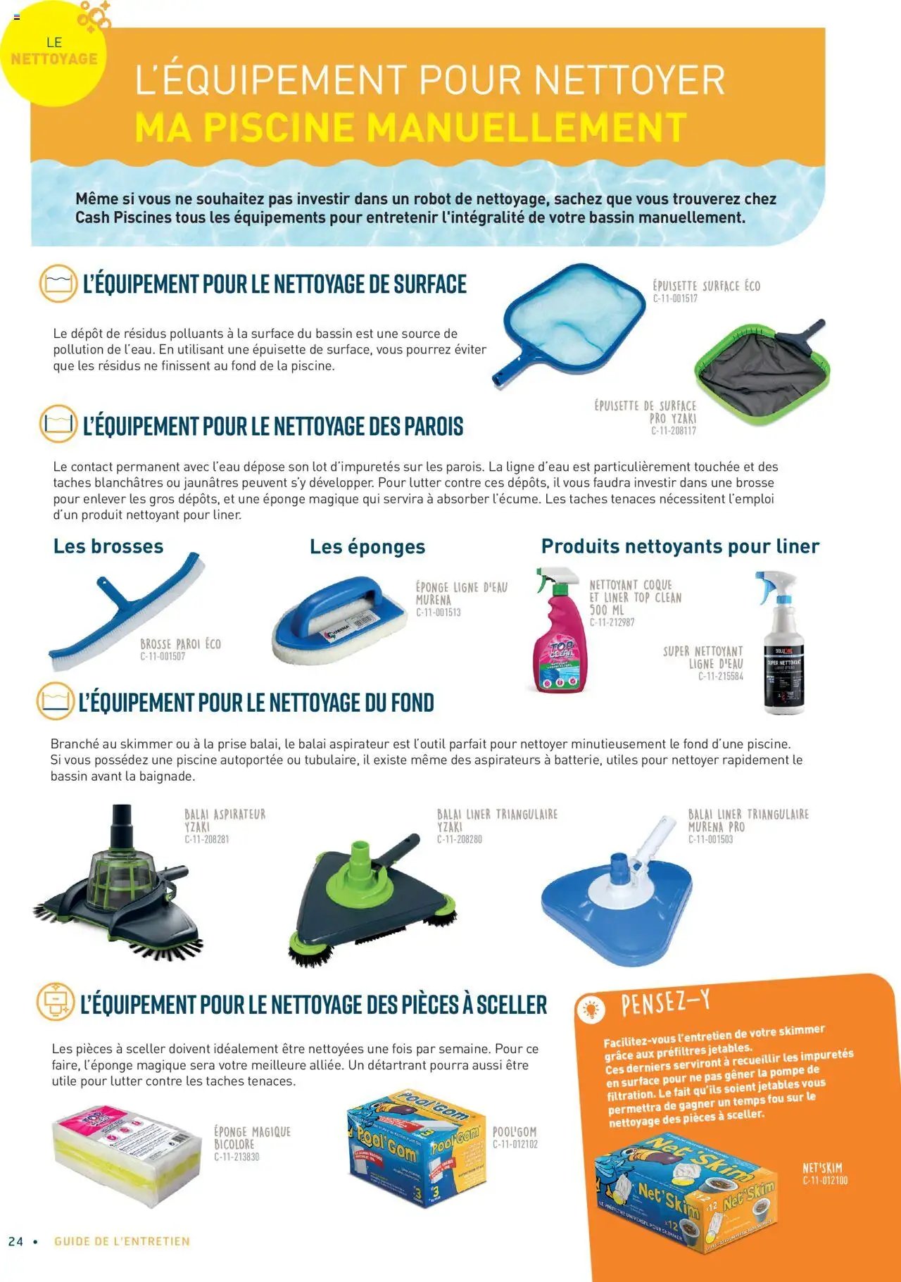 Cash Piscines Guide de l'entretien