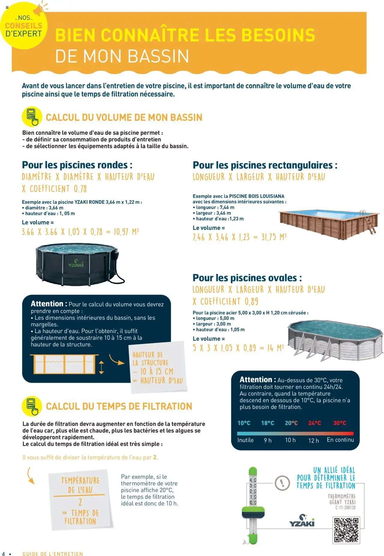 Cash Piscines Guide de l'entretien