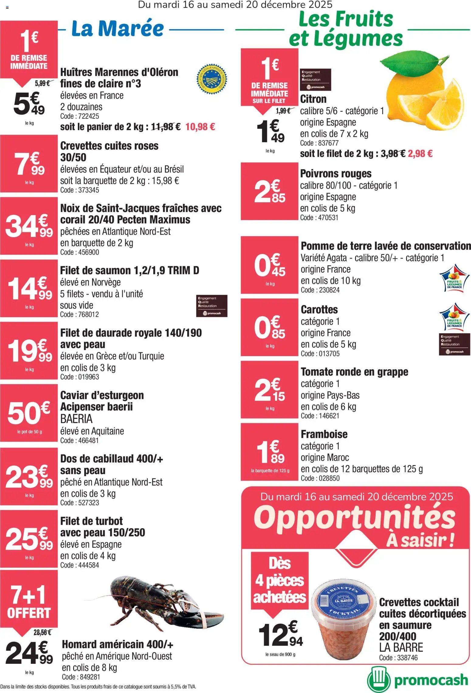 Promocash Frais au meilleur cours