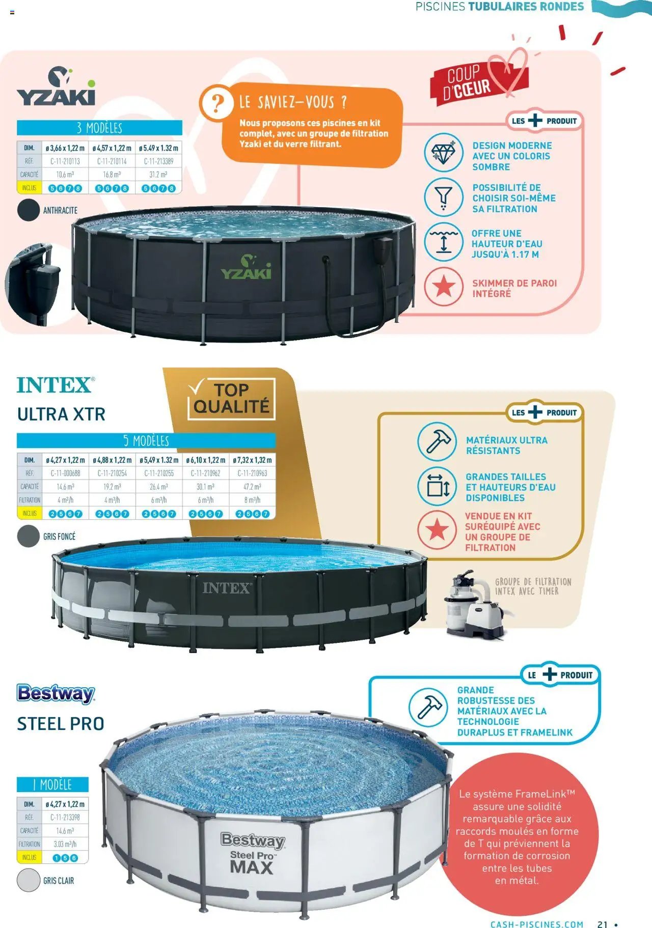 Cash Piscines Guide piscines hors-sol