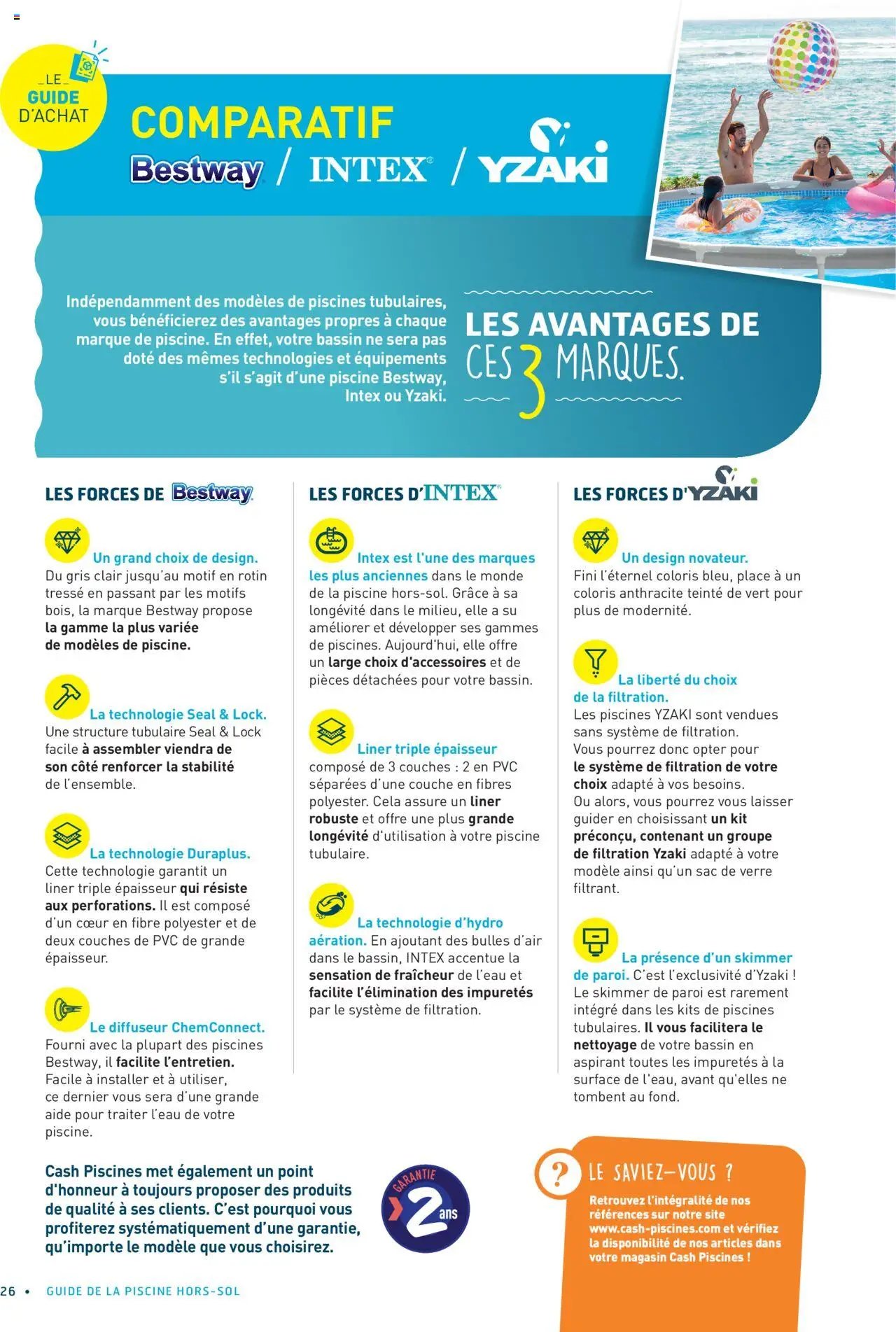 Cash Piscines Guide piscines hors-sol