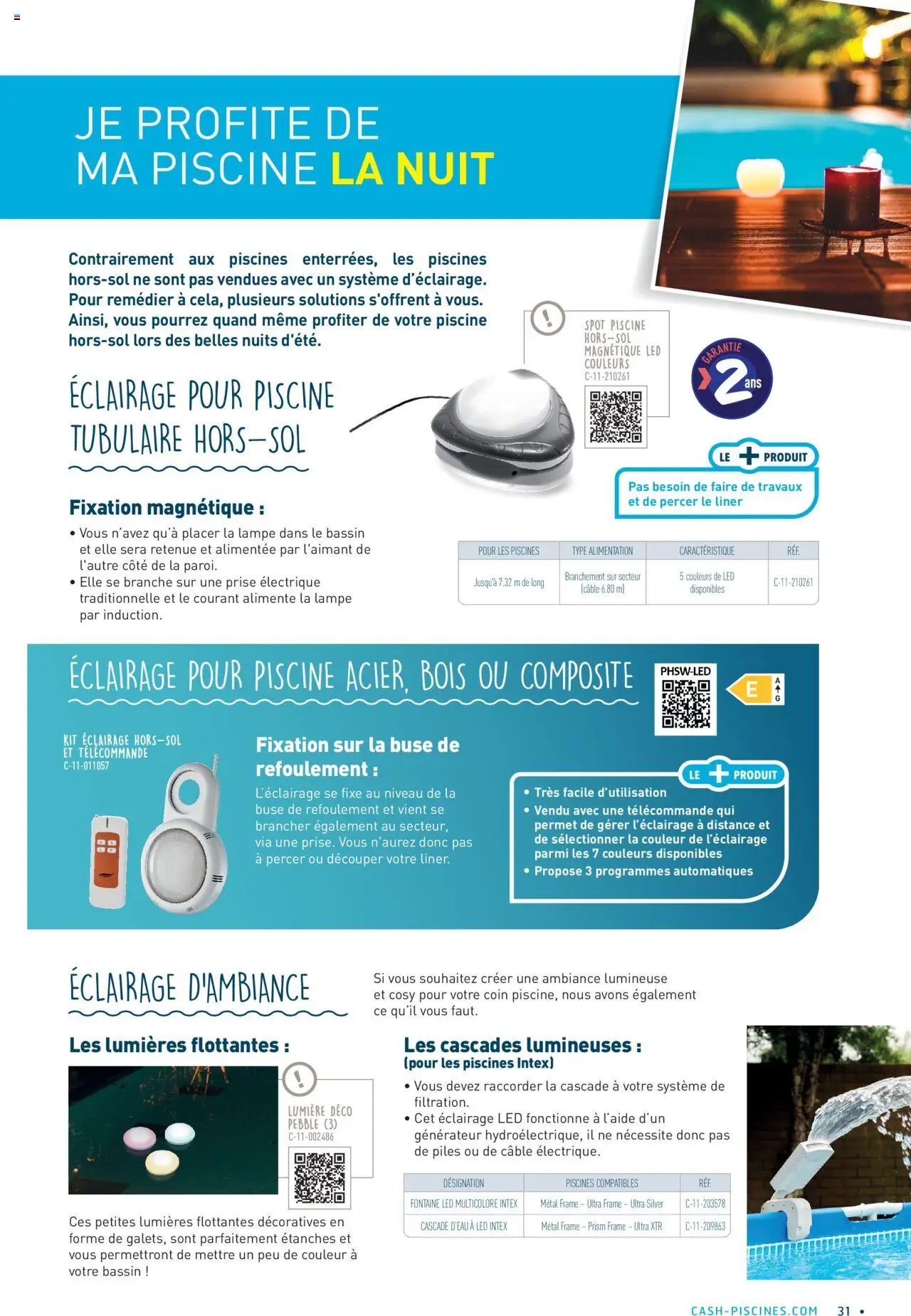 Cash Piscines Guide piscines hors-sol