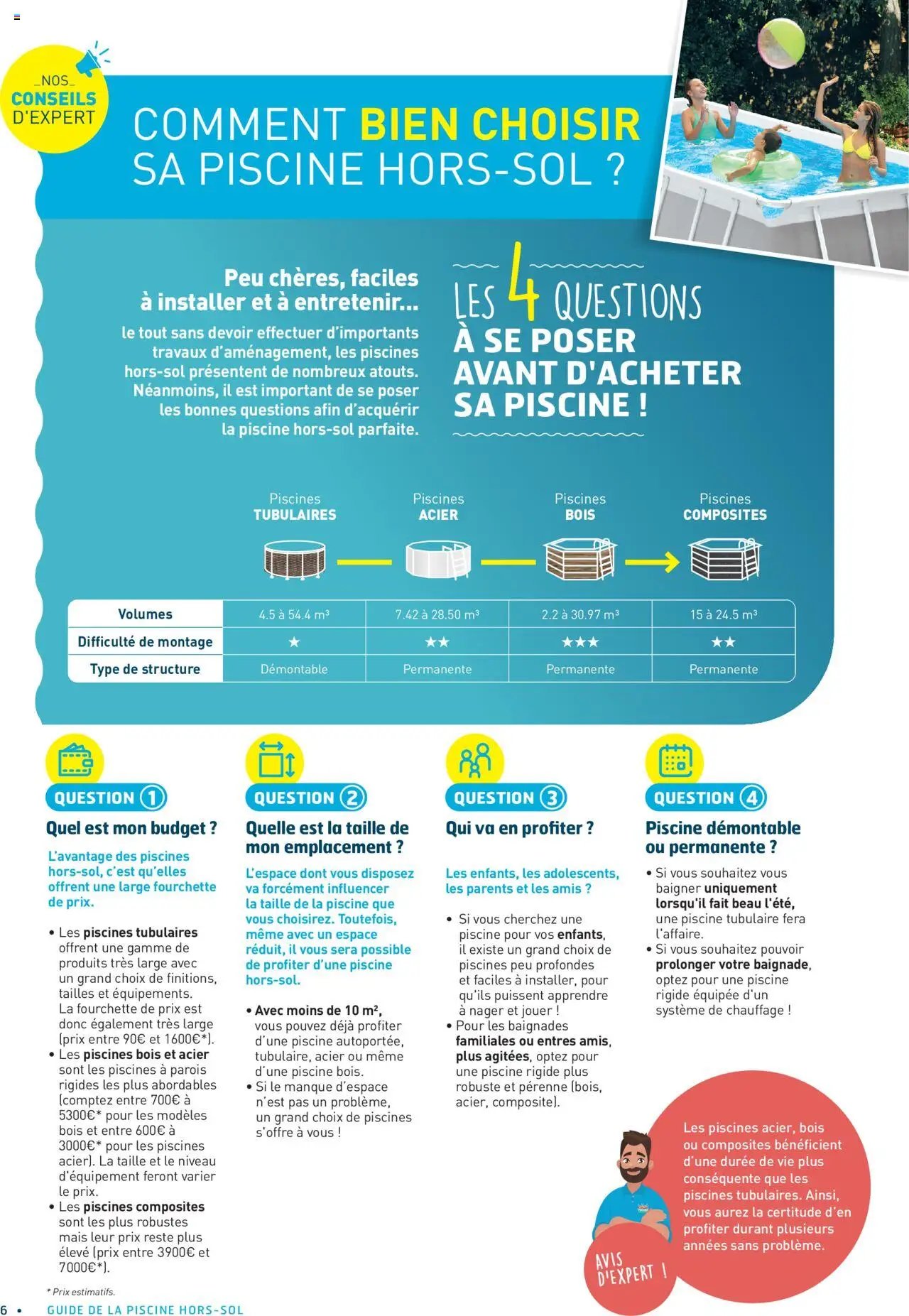 Cash Piscines Guide piscines hors-sol