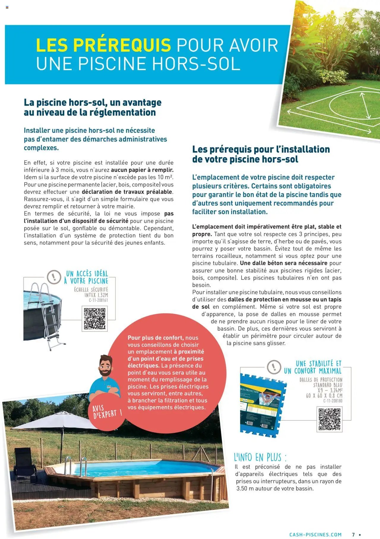 Cash Piscines Guide piscines hors-sol