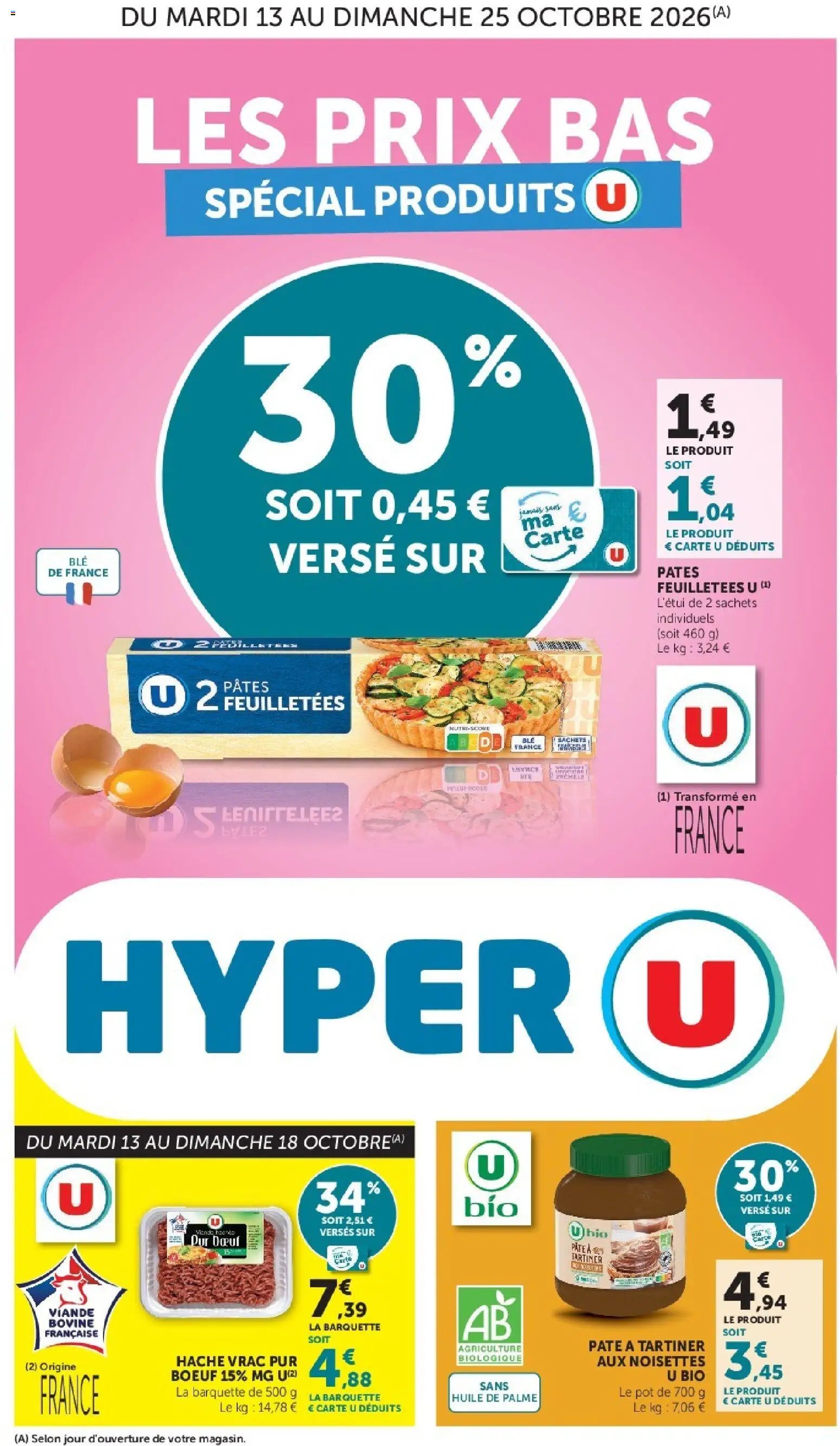 Hyper U - Les prix bas de la semaine