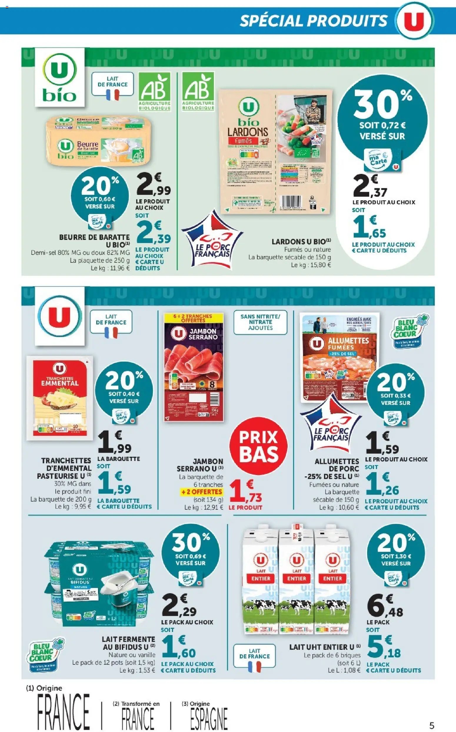 Hyper U - Les prix bas de la semaine