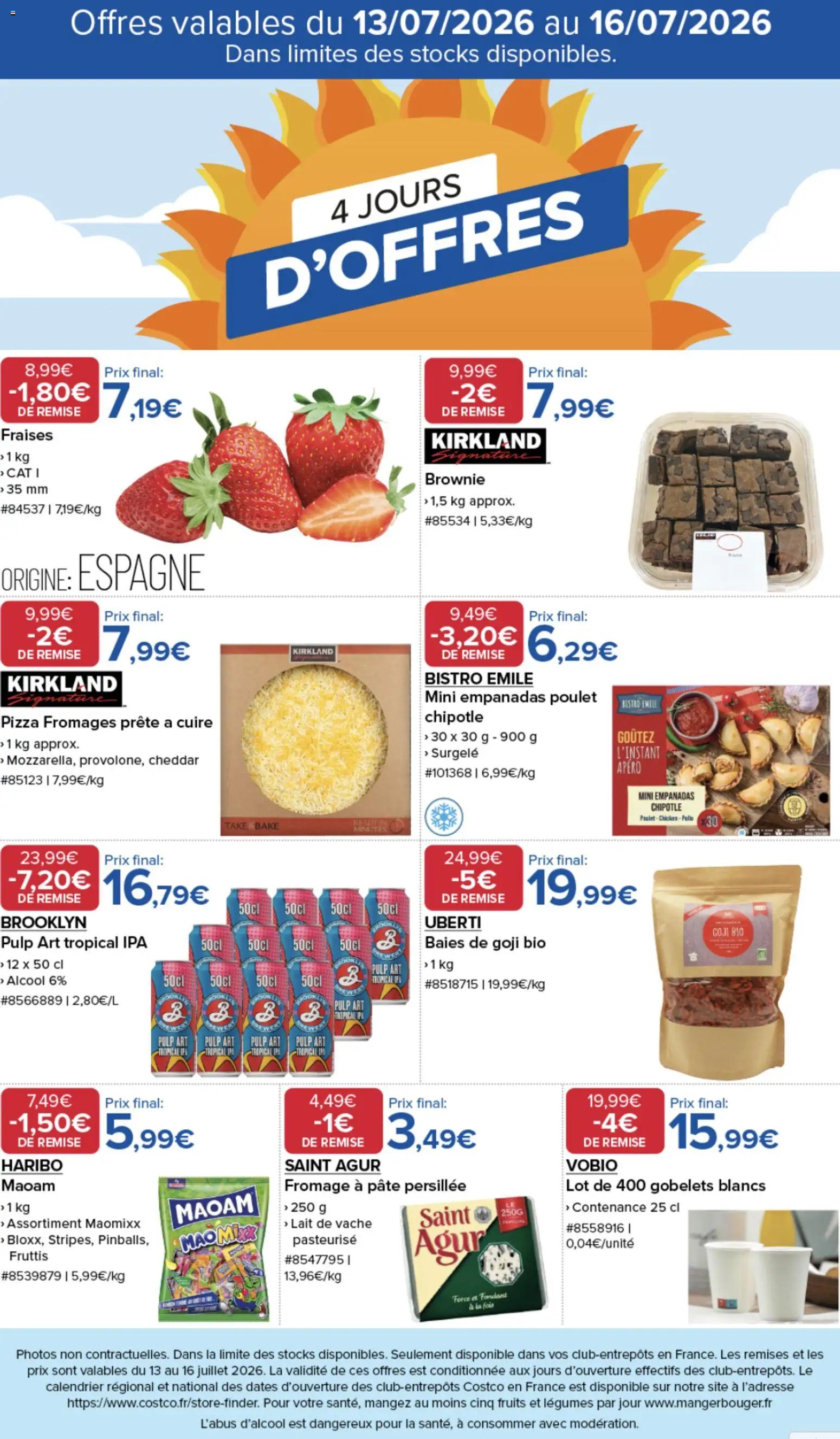 Costco 4 jours d'offres