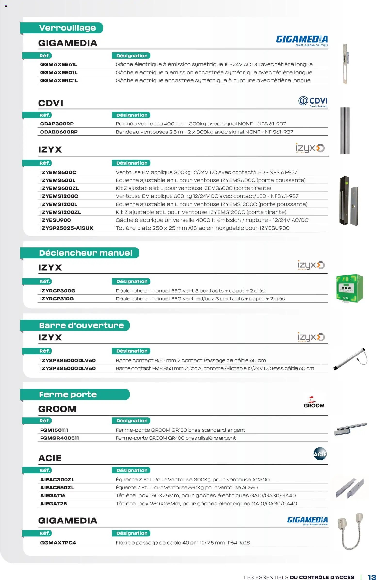 Rexel - Brochure Contrôle d'accès