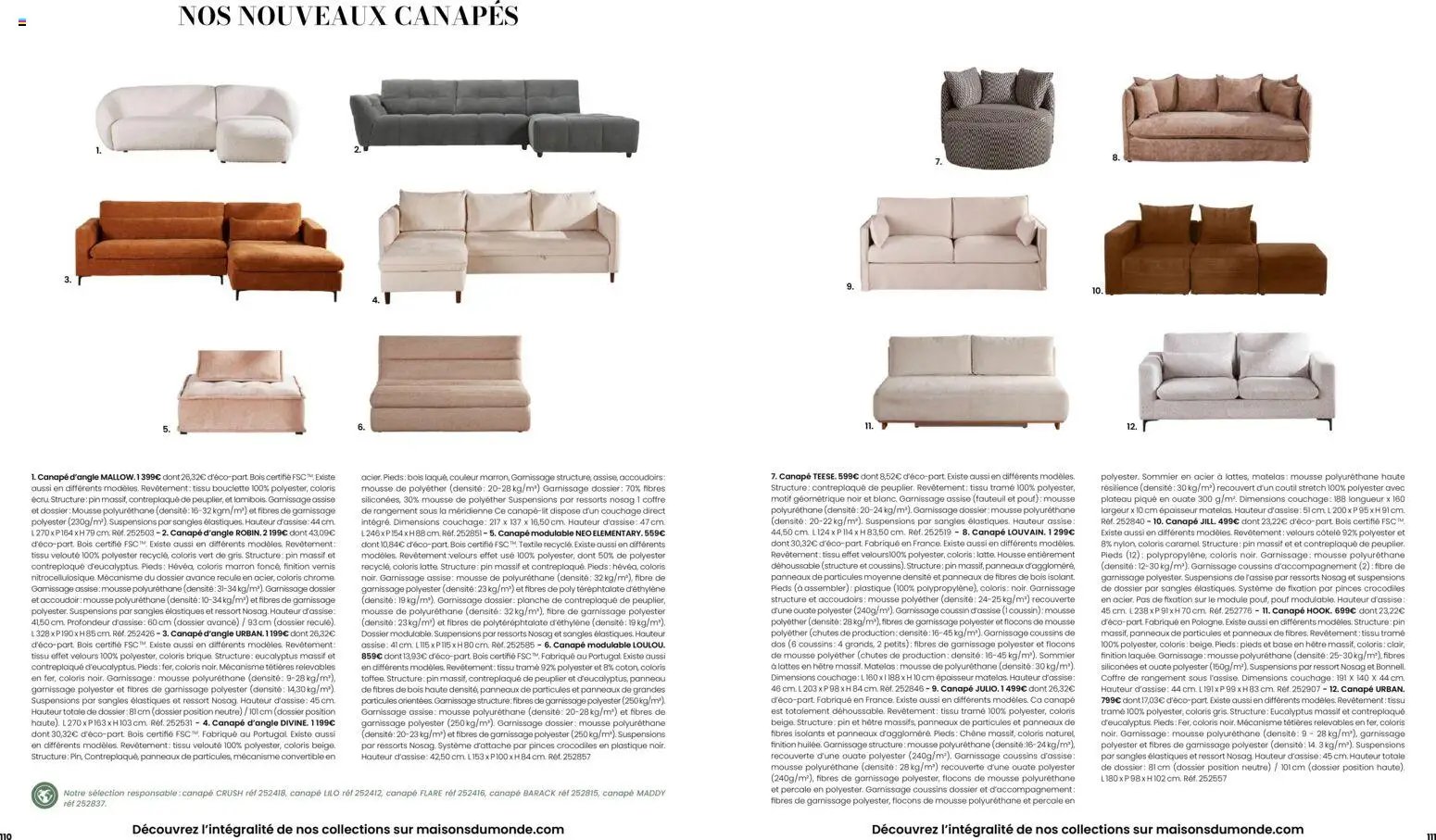 Maisons du Monde catalogue