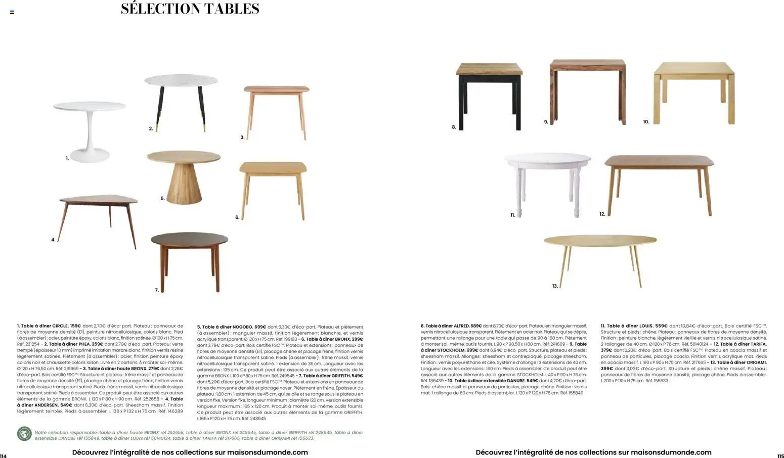 Maisons du Monde catalogue