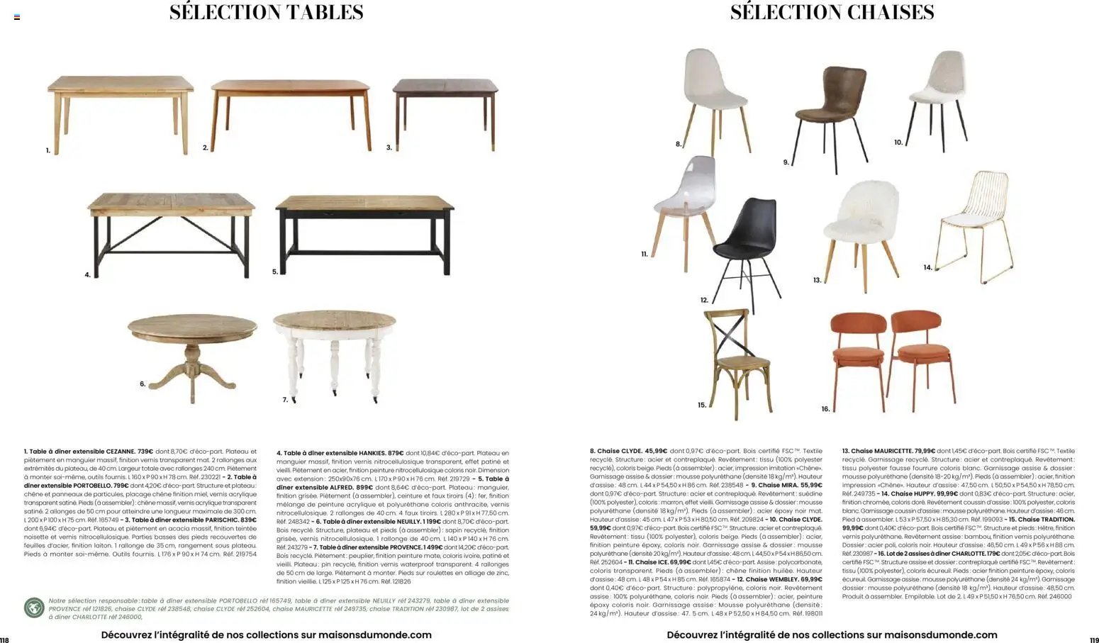 Maisons du Monde catalogue