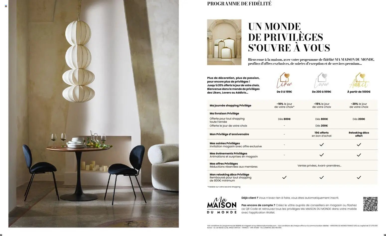 Maisons du Monde catalogue
