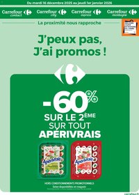 Carrefour contact J'peux pas, j'ai promos, du mardi 16 décembre