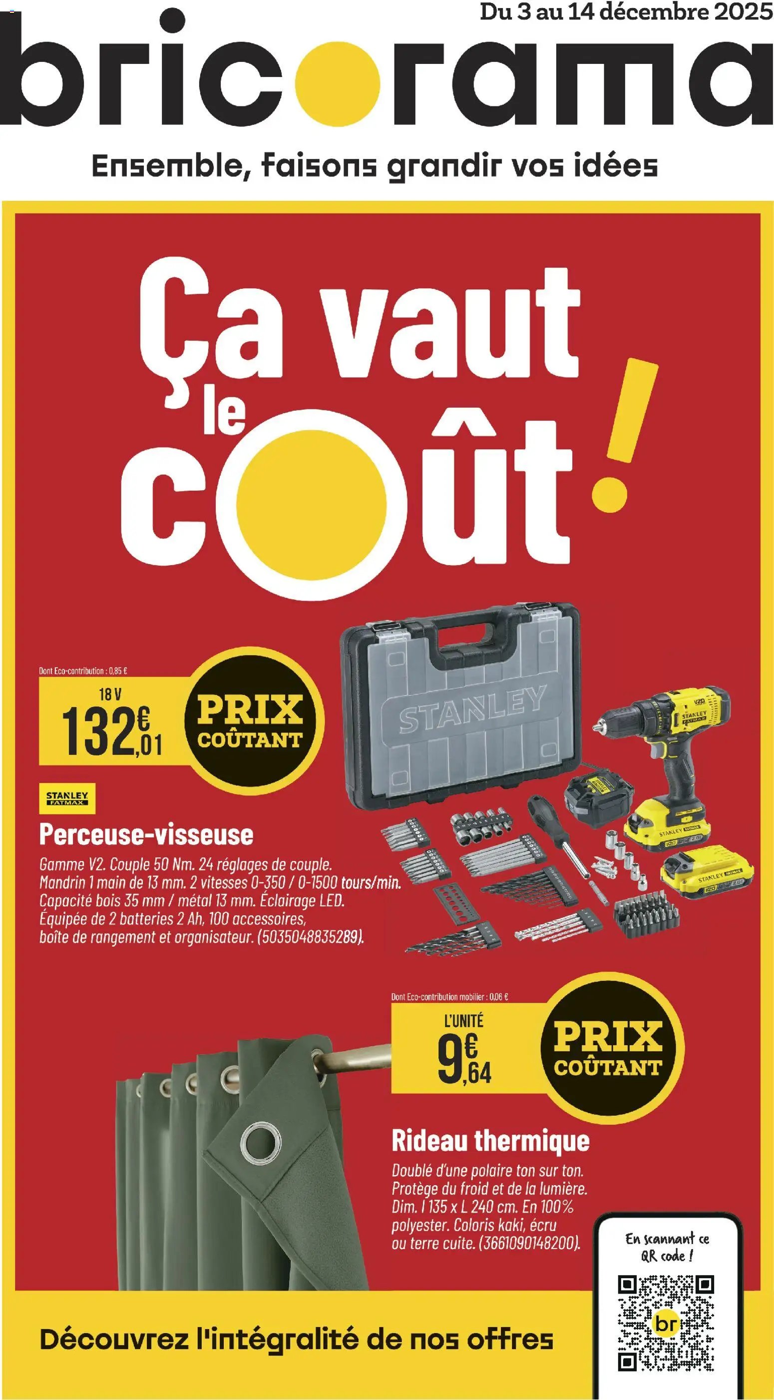 Bricorama catalogue Ça vaut le coût en décembre (2025-12-03 - 2025-12-14)