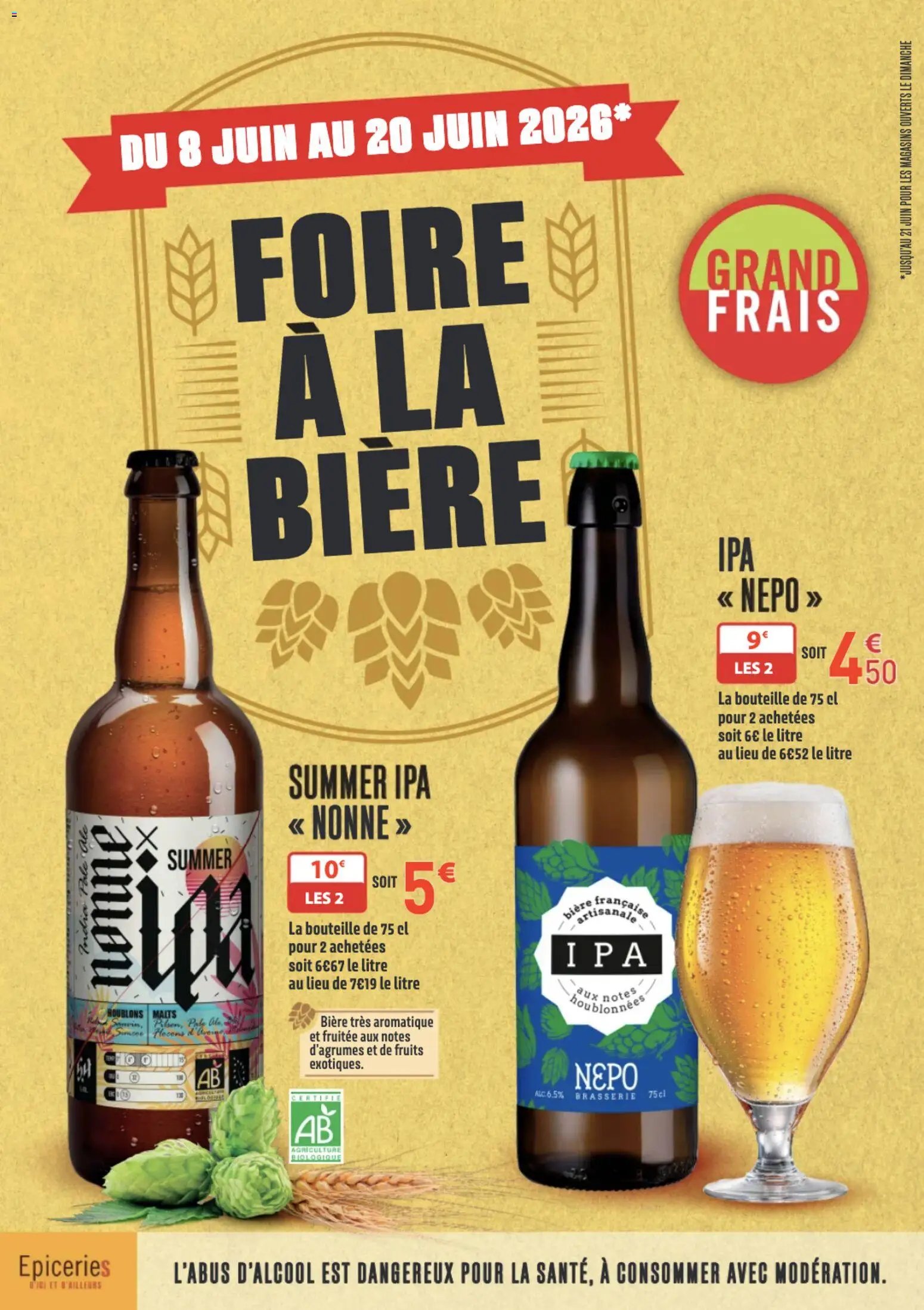 Grand Frais La foire à la bière