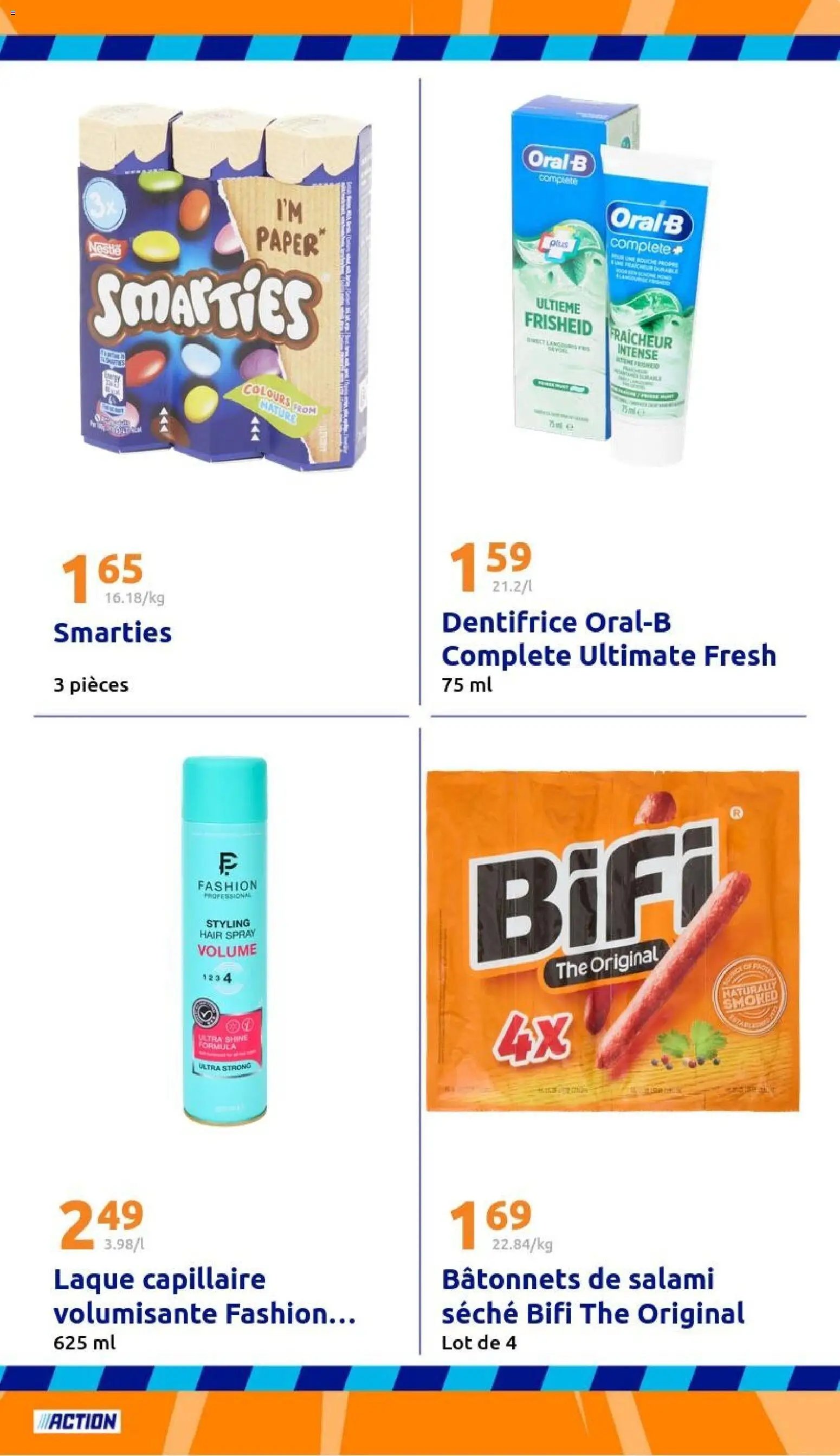 Action catalogue de la semaine