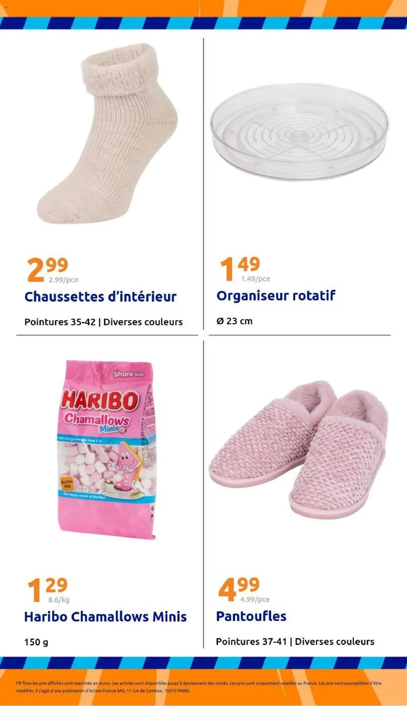 Action catalogue de la semaine