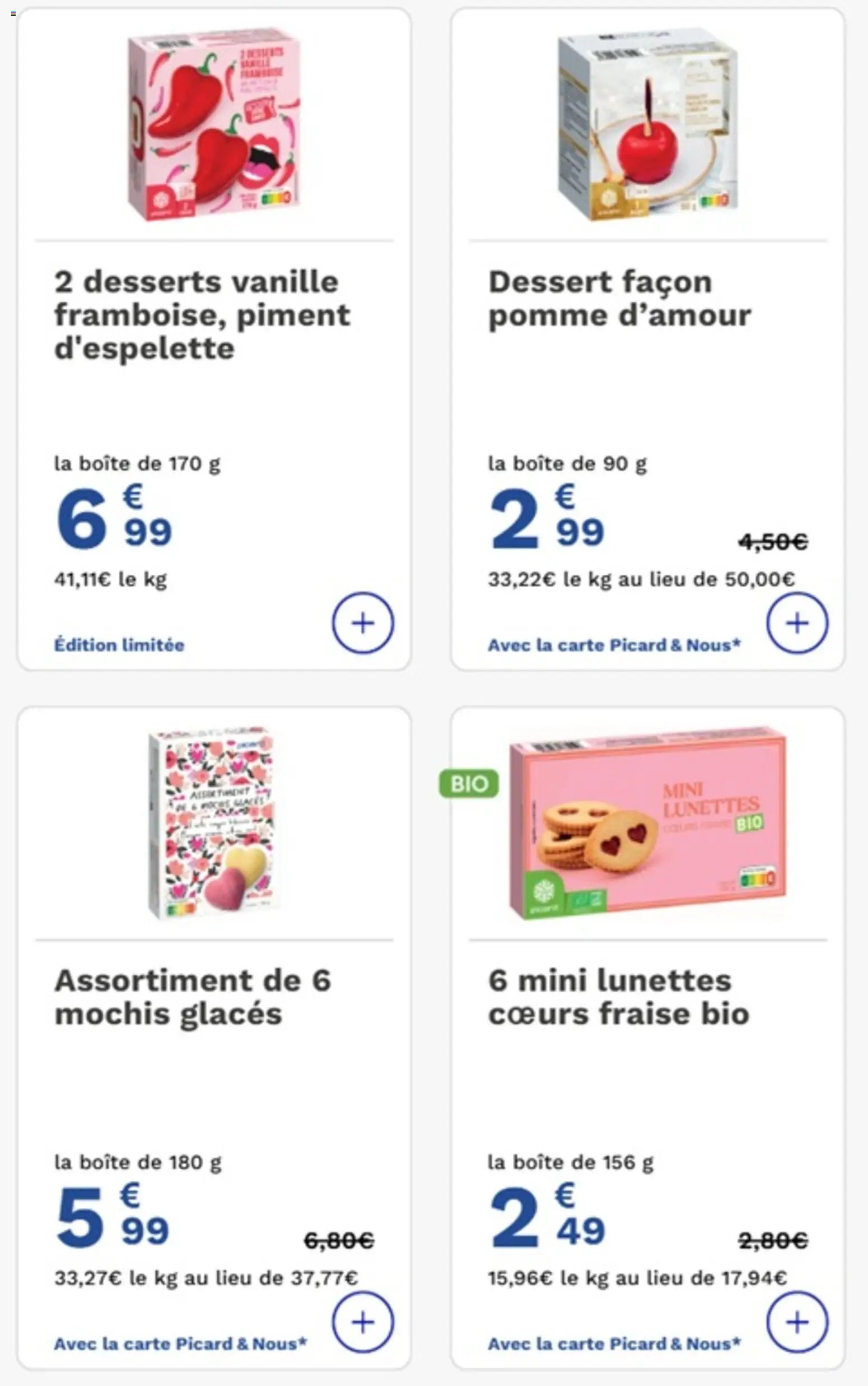 Picard Prospectus La Vie en Rose