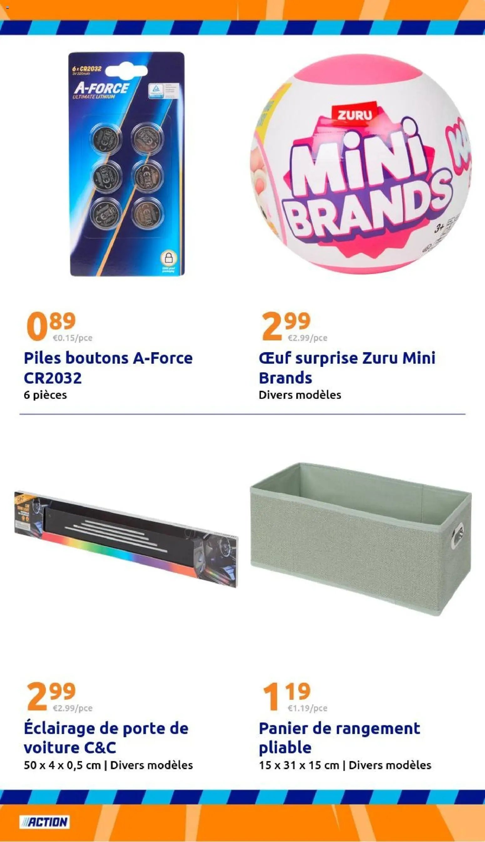 Action catalogue