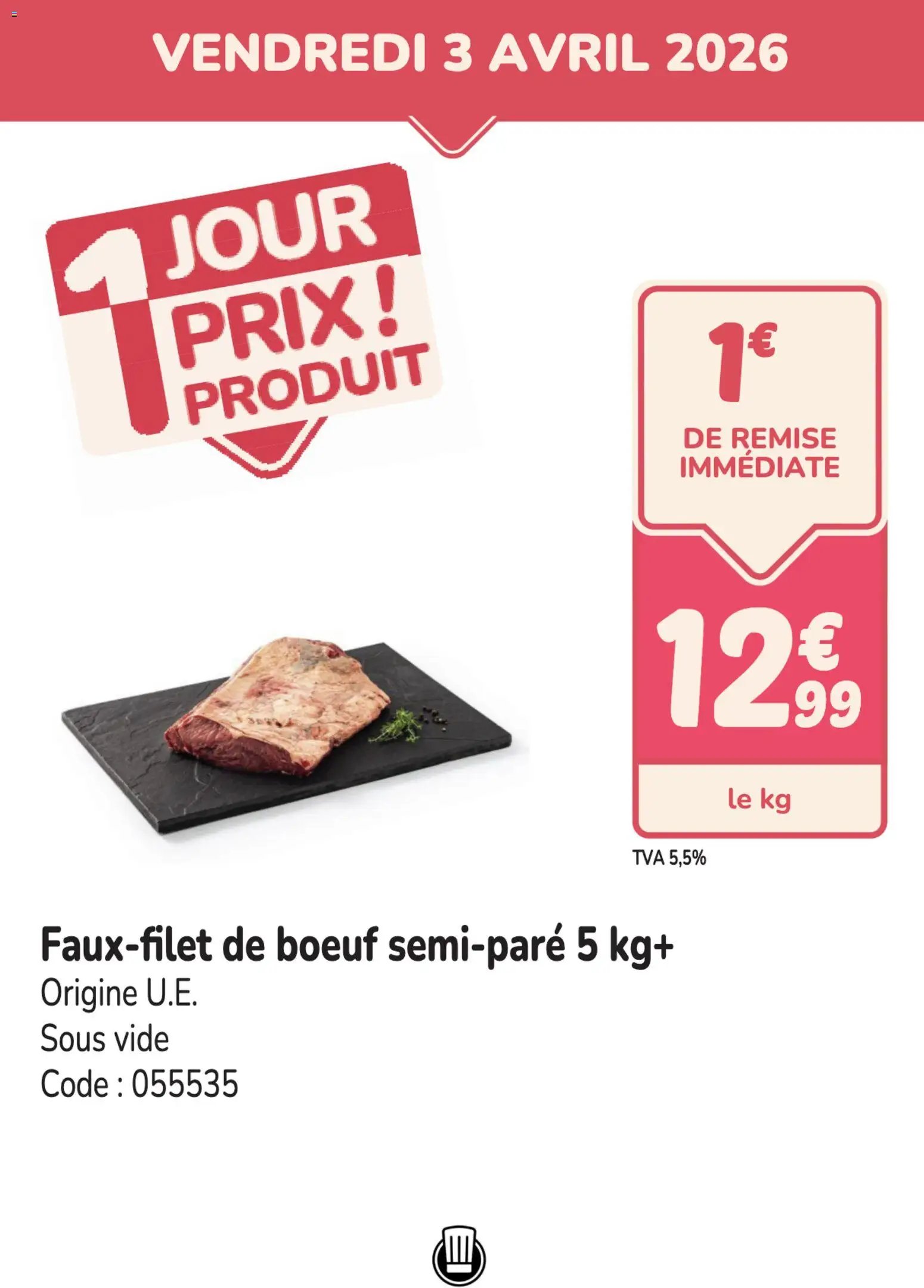 Promocash PROMO faux-filet