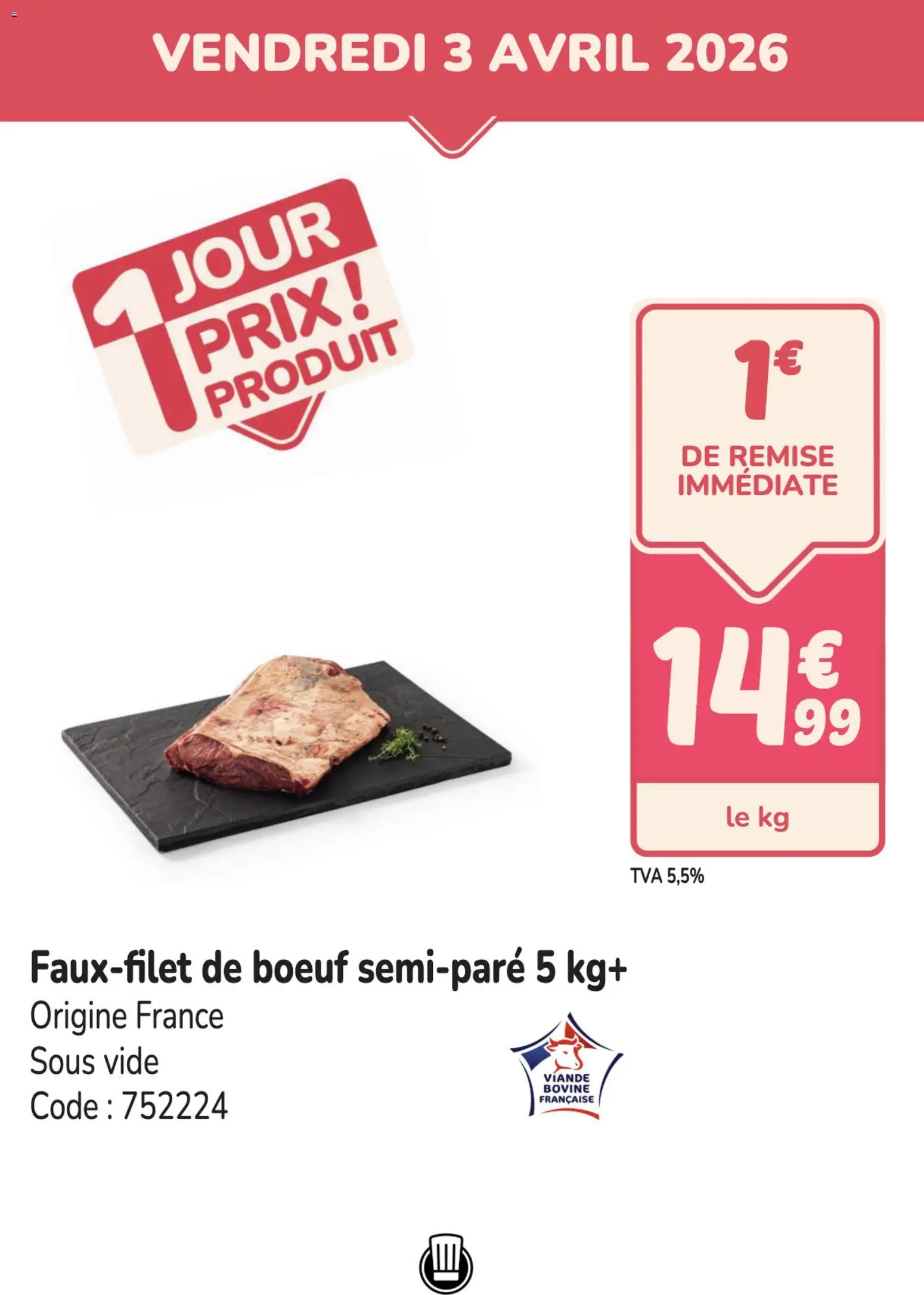 Promocash PROMO faux-filet