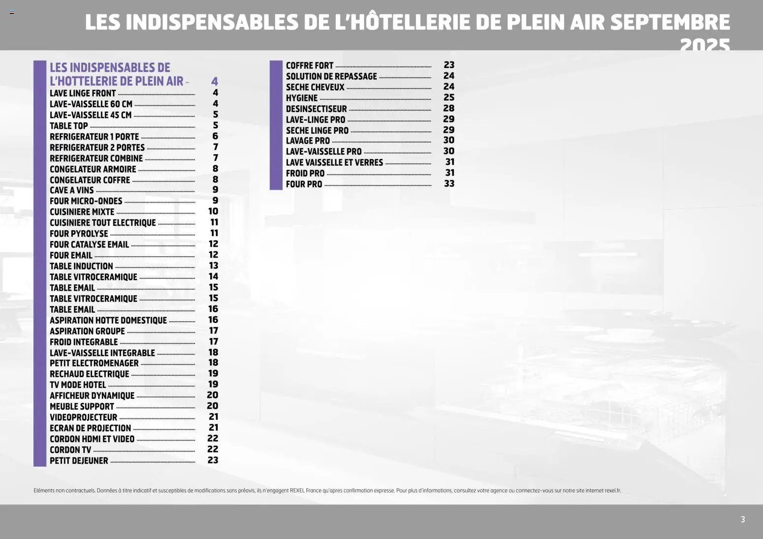 Rexel - Brochure les indispensables de l'Hôtellerie de Plein air (2025-11-26 - 2025-12-31)