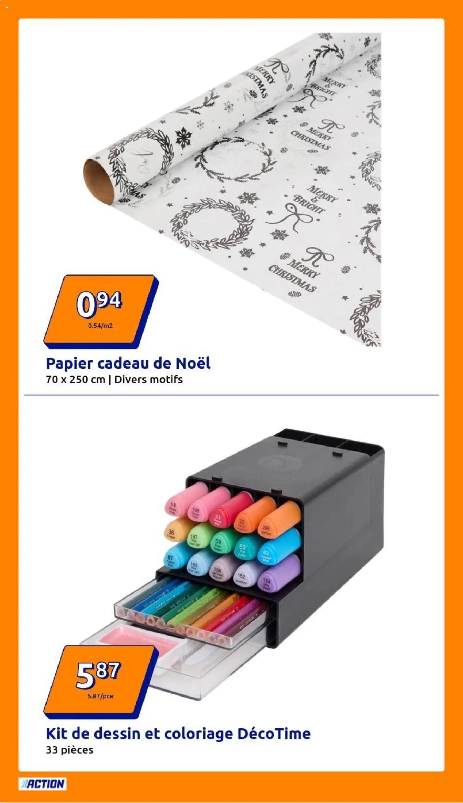 Action catalogue de la semaine 51