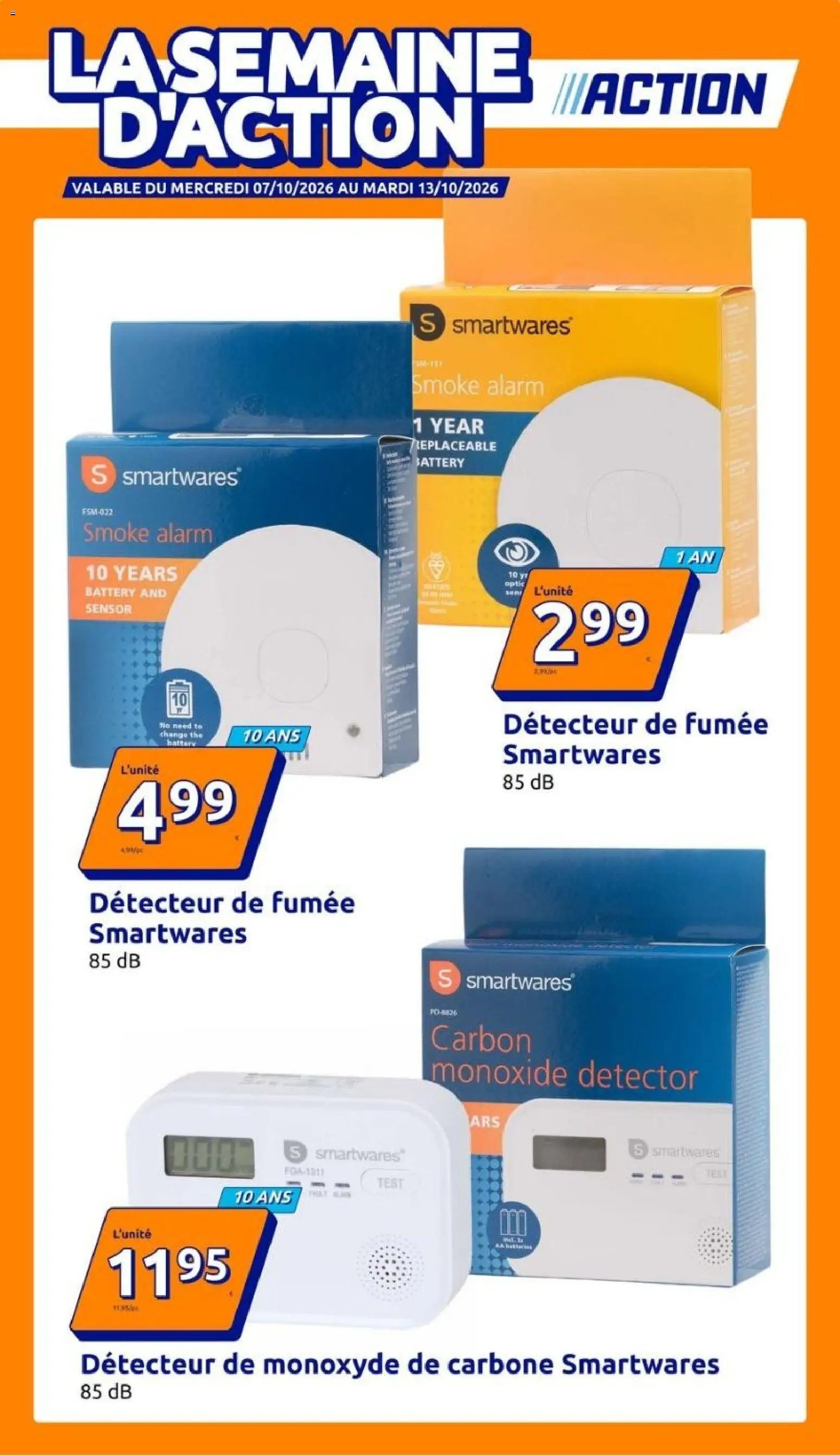 Action catalogue