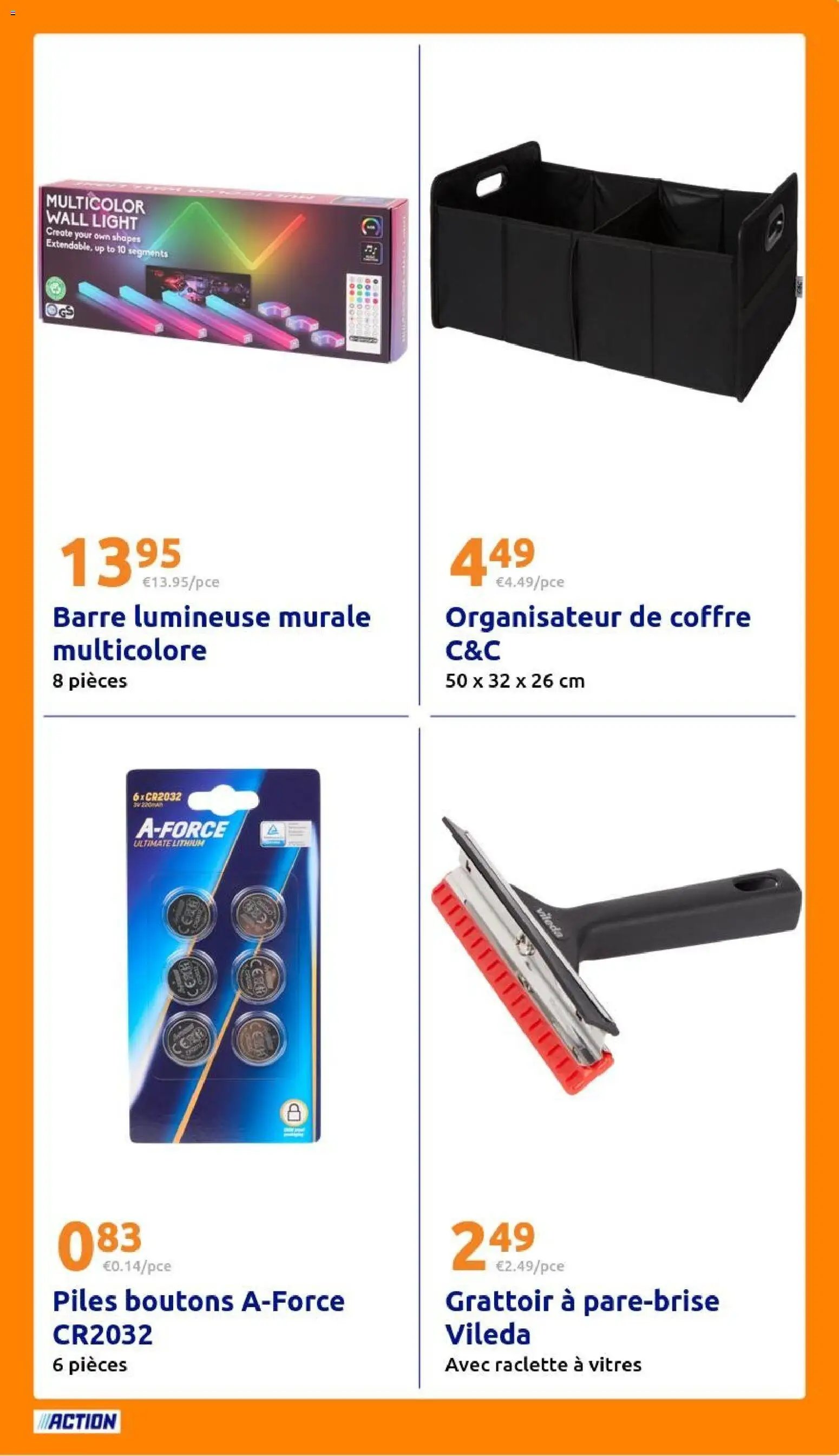 Action catalogue