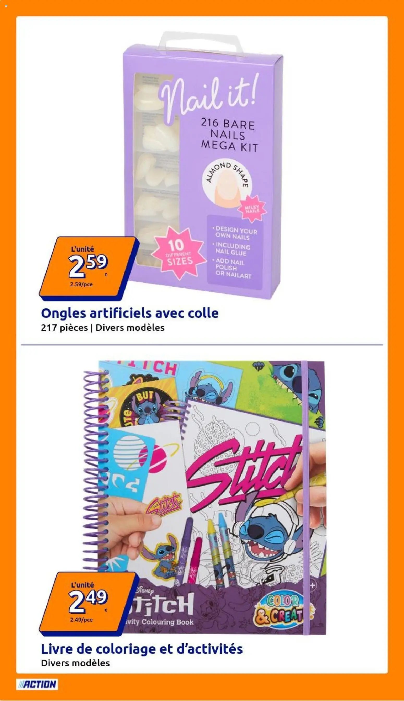 Action catalogue