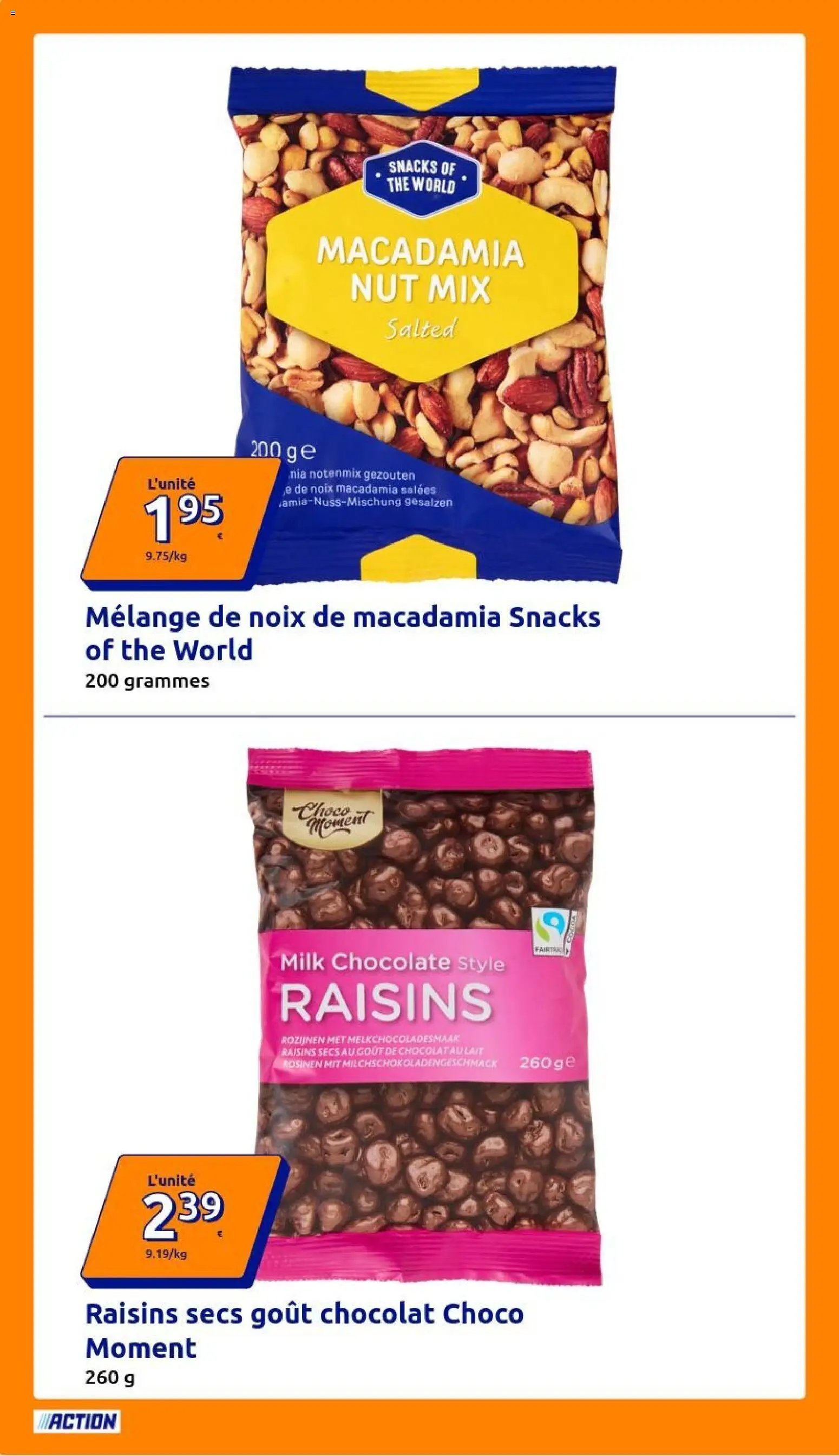 Action catalogue