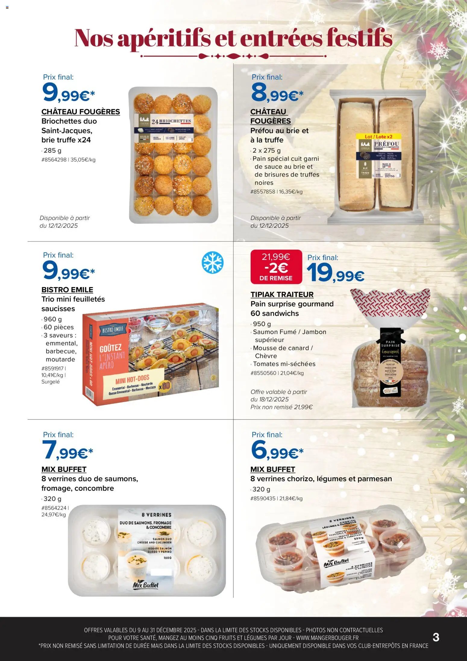 Costco Sublimez vos repas de fêtes (2025-12-09 - 2025-12-31)
