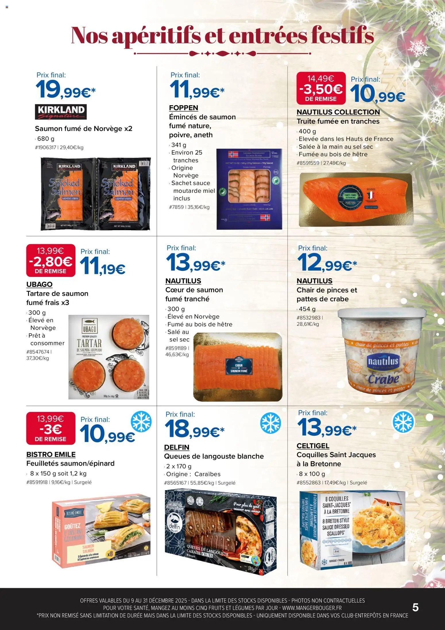 Costco Sublimez vos repas de fêtes (2025-12-09 - 2025-12-31)