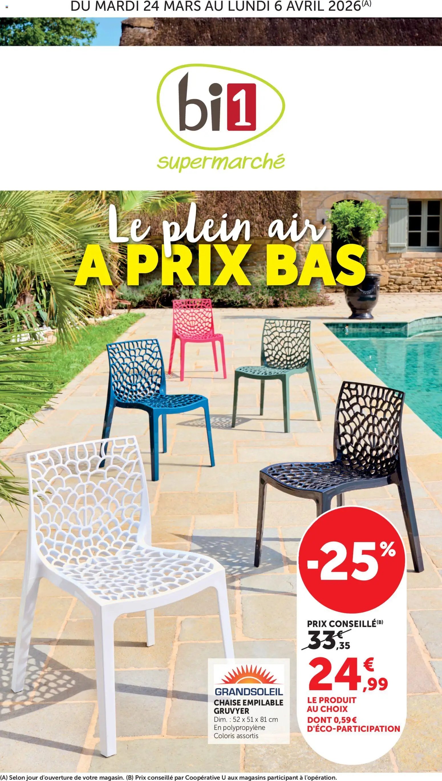 bi1 Le plein air a prix bas