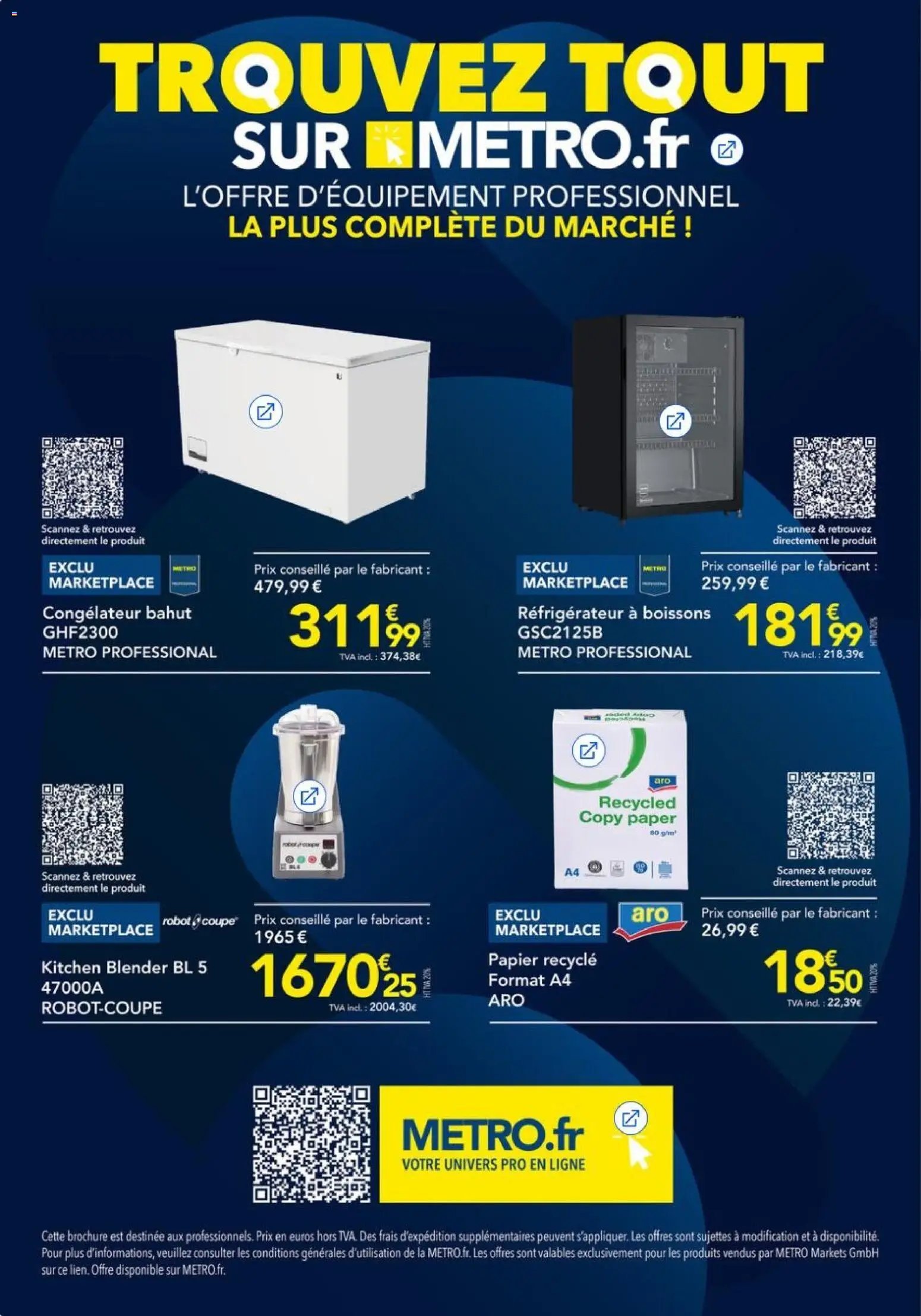 METRO - La rentrée à Prix Pros - Equipement