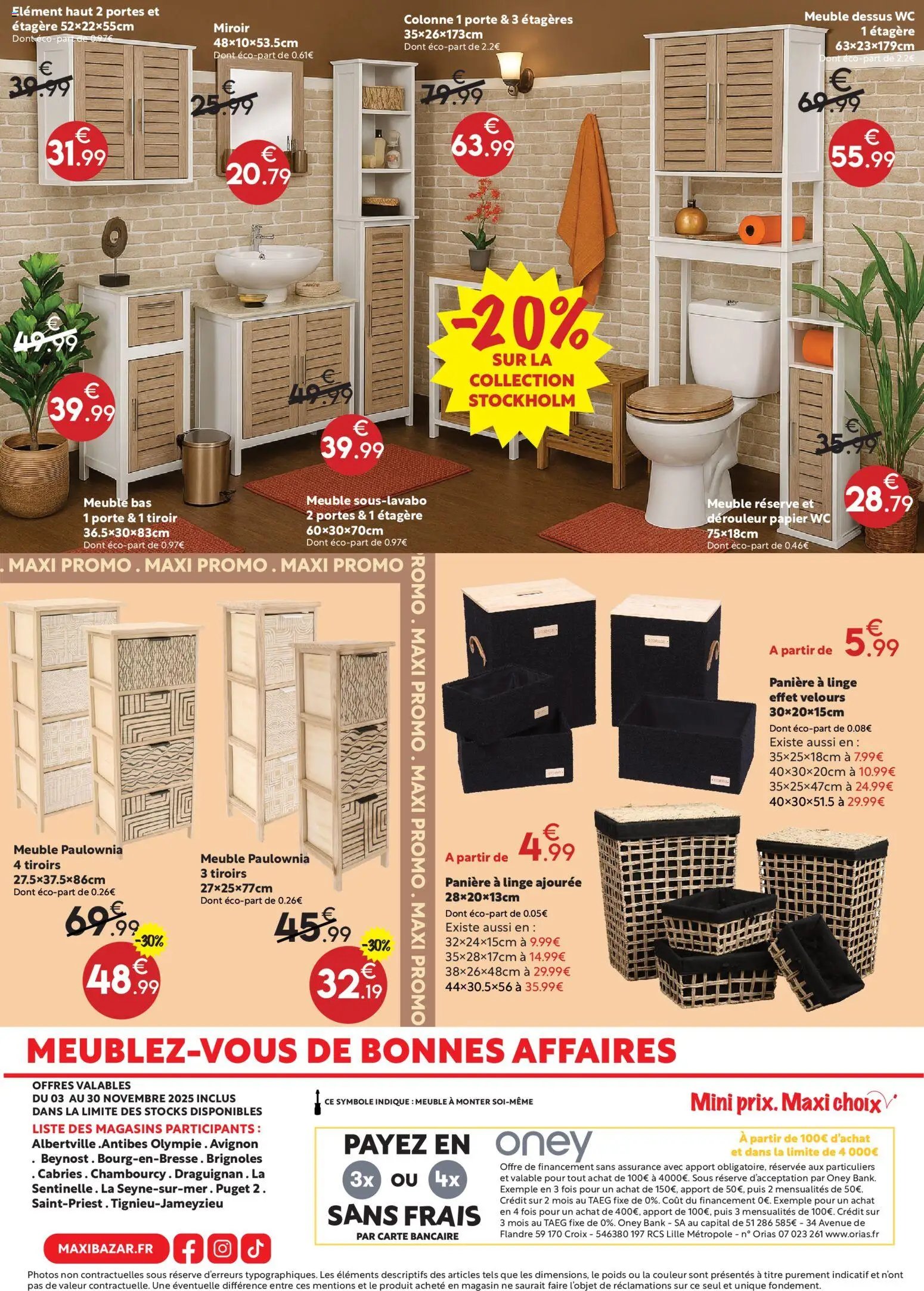 Maxi Bazar - Catalogue mobilier Maxi Bazar