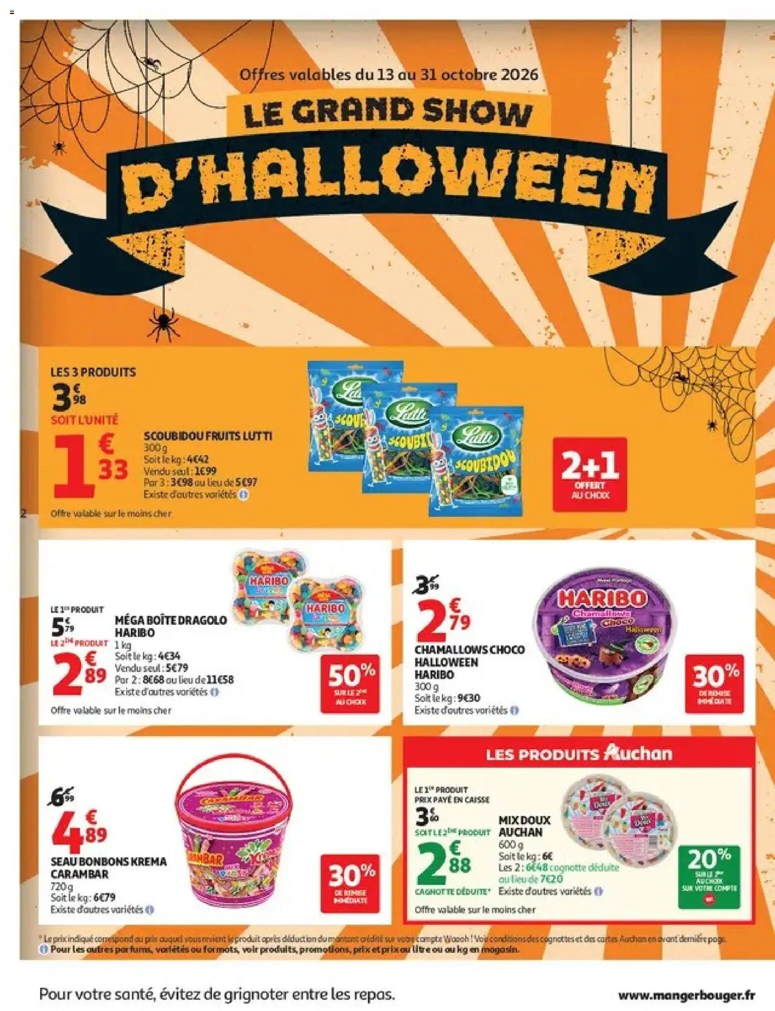 Auchan Halloween supers