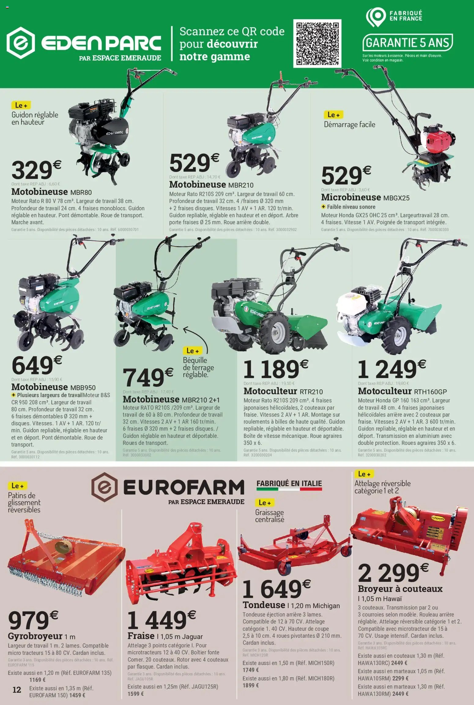 Espace Emeraude catalogue