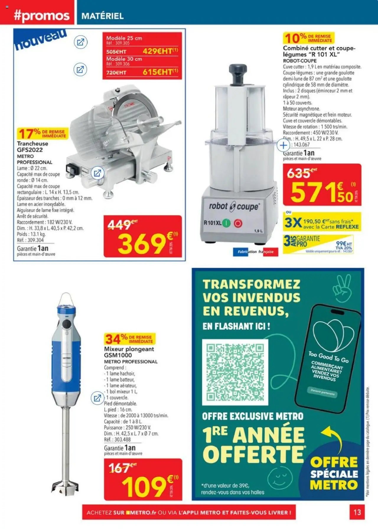 METRO - Sélection Promos Equipement (2025-10-02 - 2025-10-29)