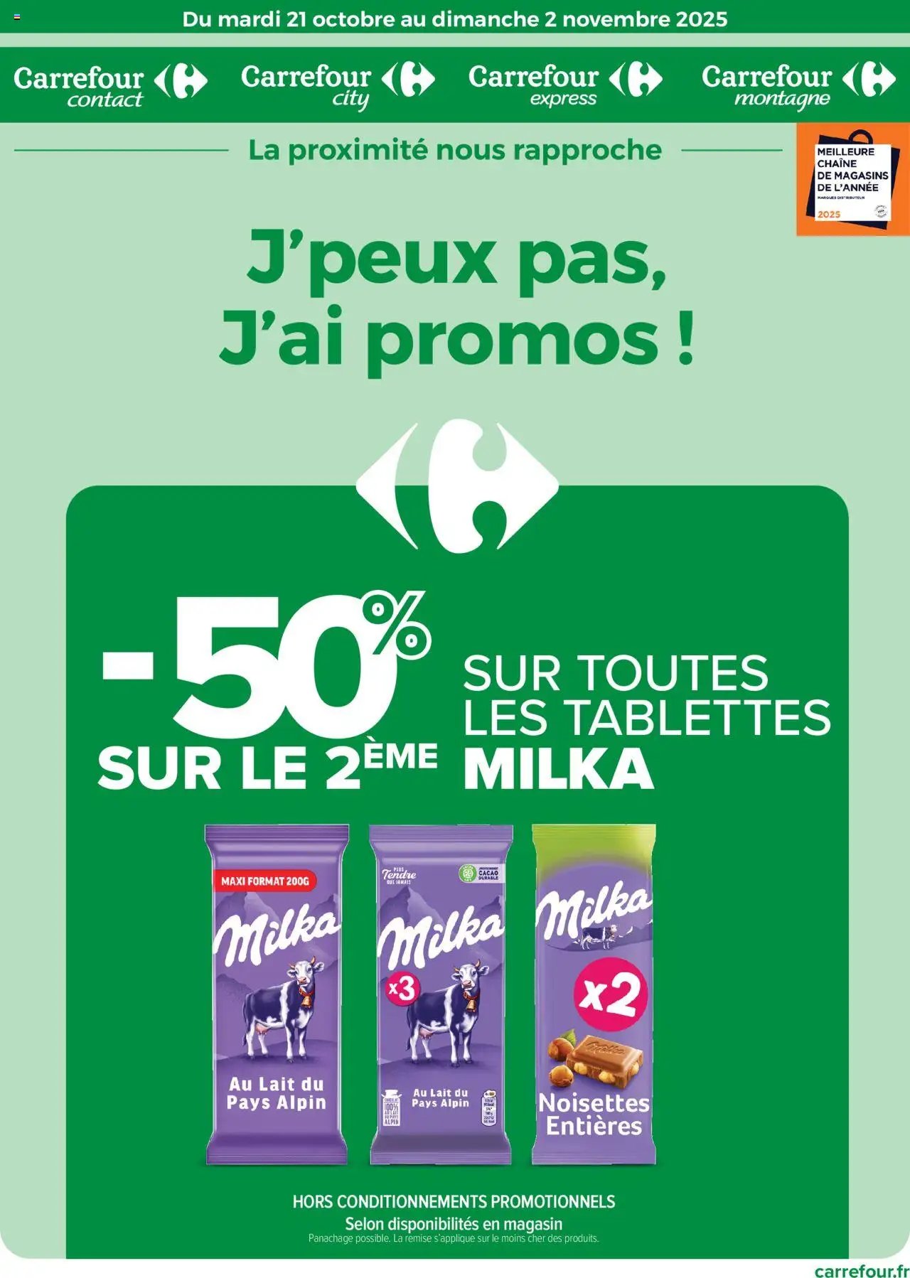 Carrefour contact catalogue J'peux pas, j'ai promos