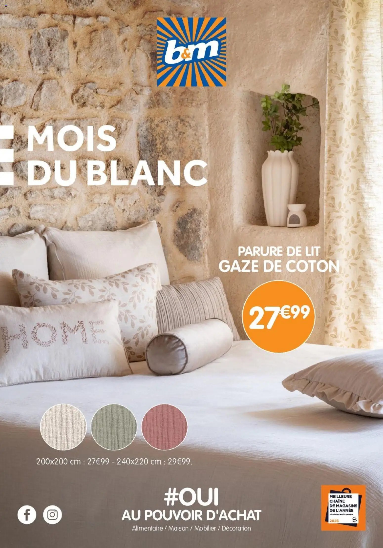 B&M - Catalogue Mois Du Blanc