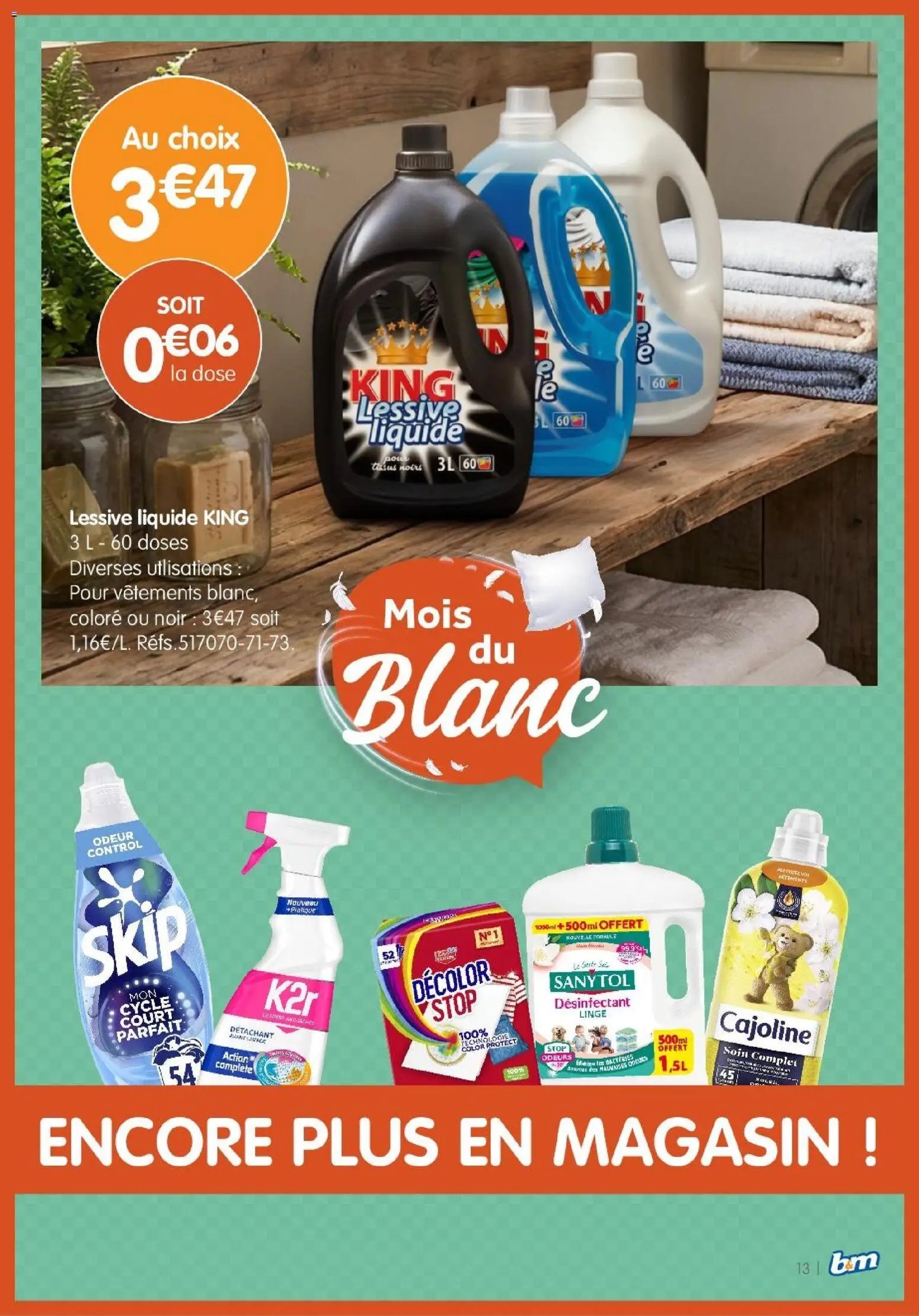 B&M - Catalogue Mois Du Blanc