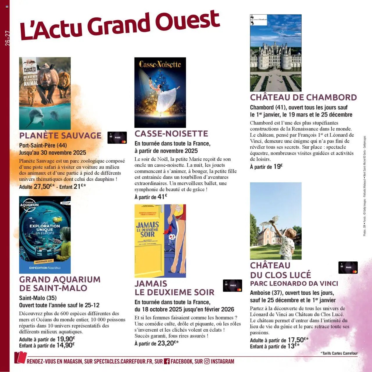 Carrefour le book de vos sorties (2025-10-01 - 2026-03-08)