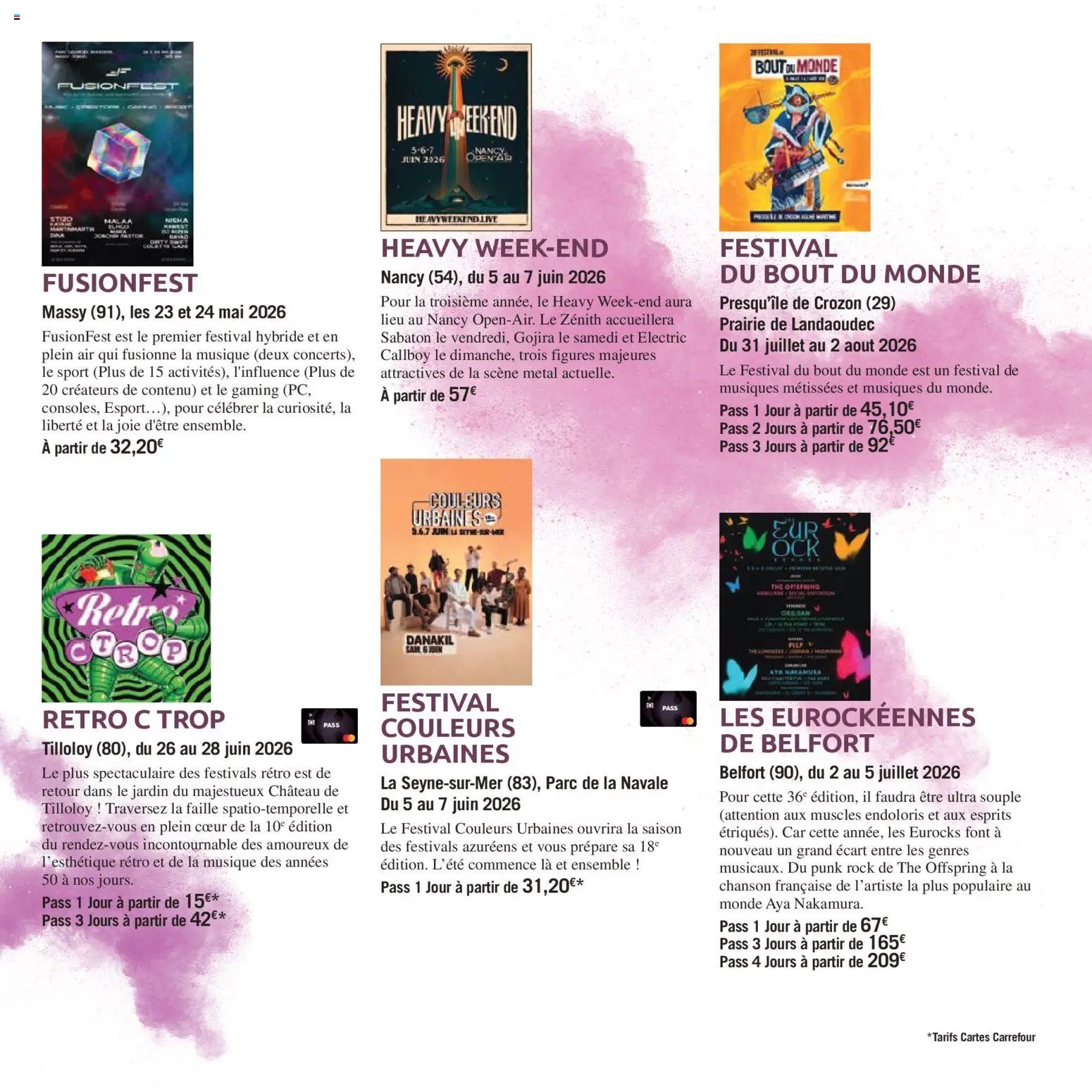 Carrefour contact Le book des sorties (2026-04-03 - 2026-09-30)