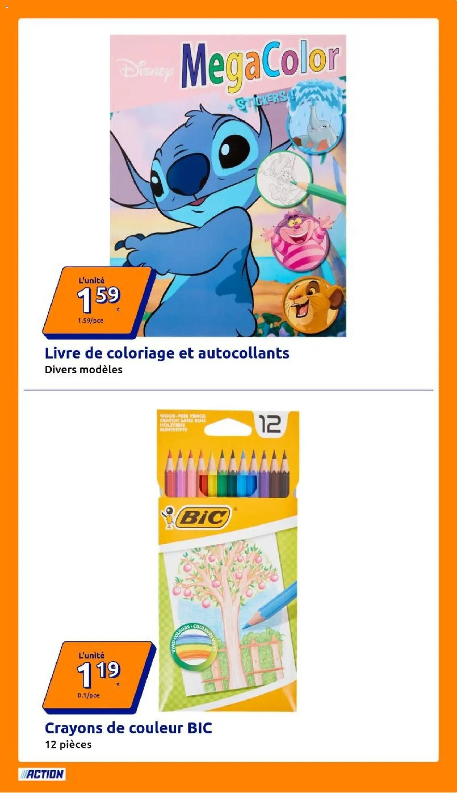 Action catalogue