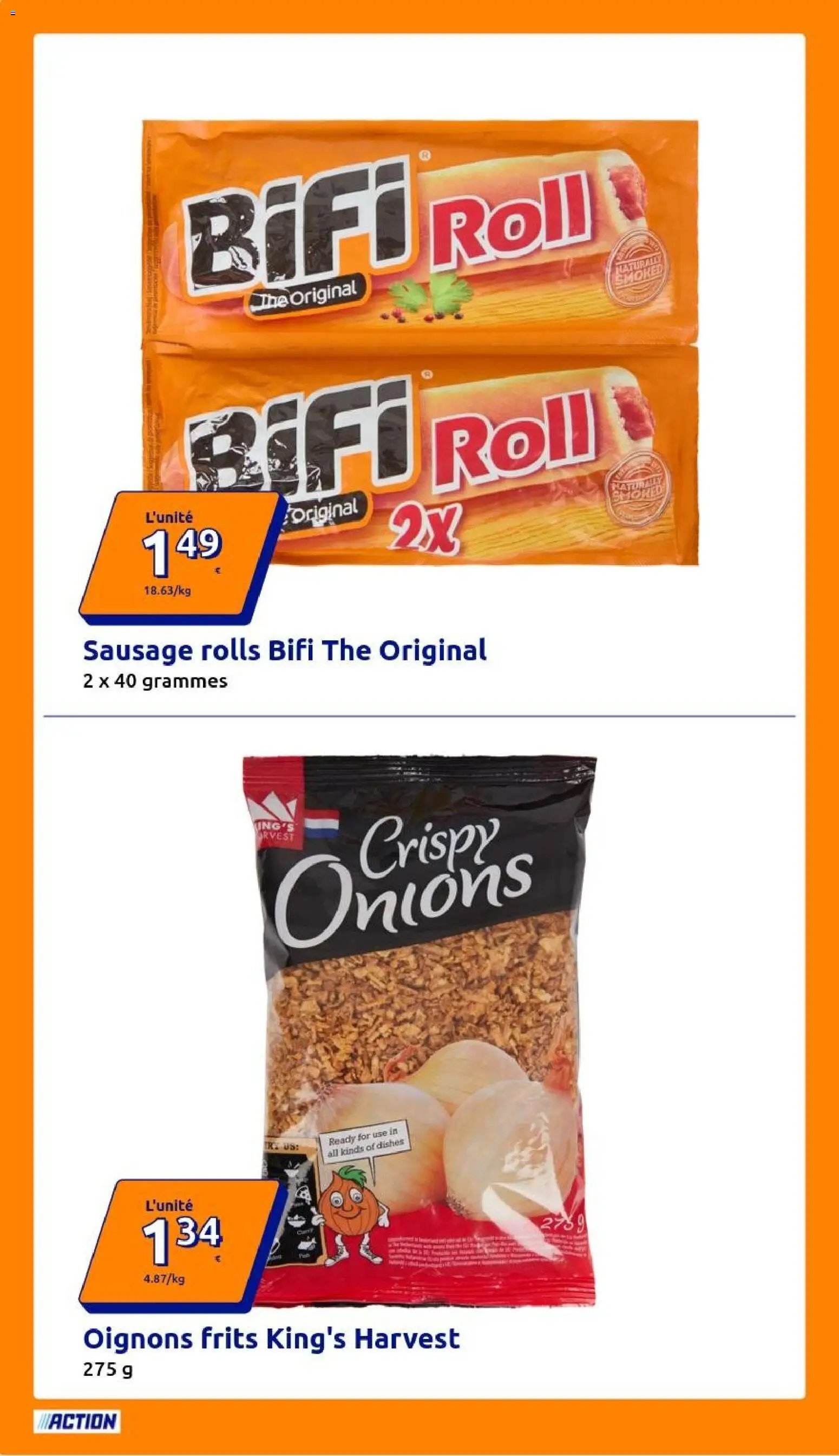Action catalogue