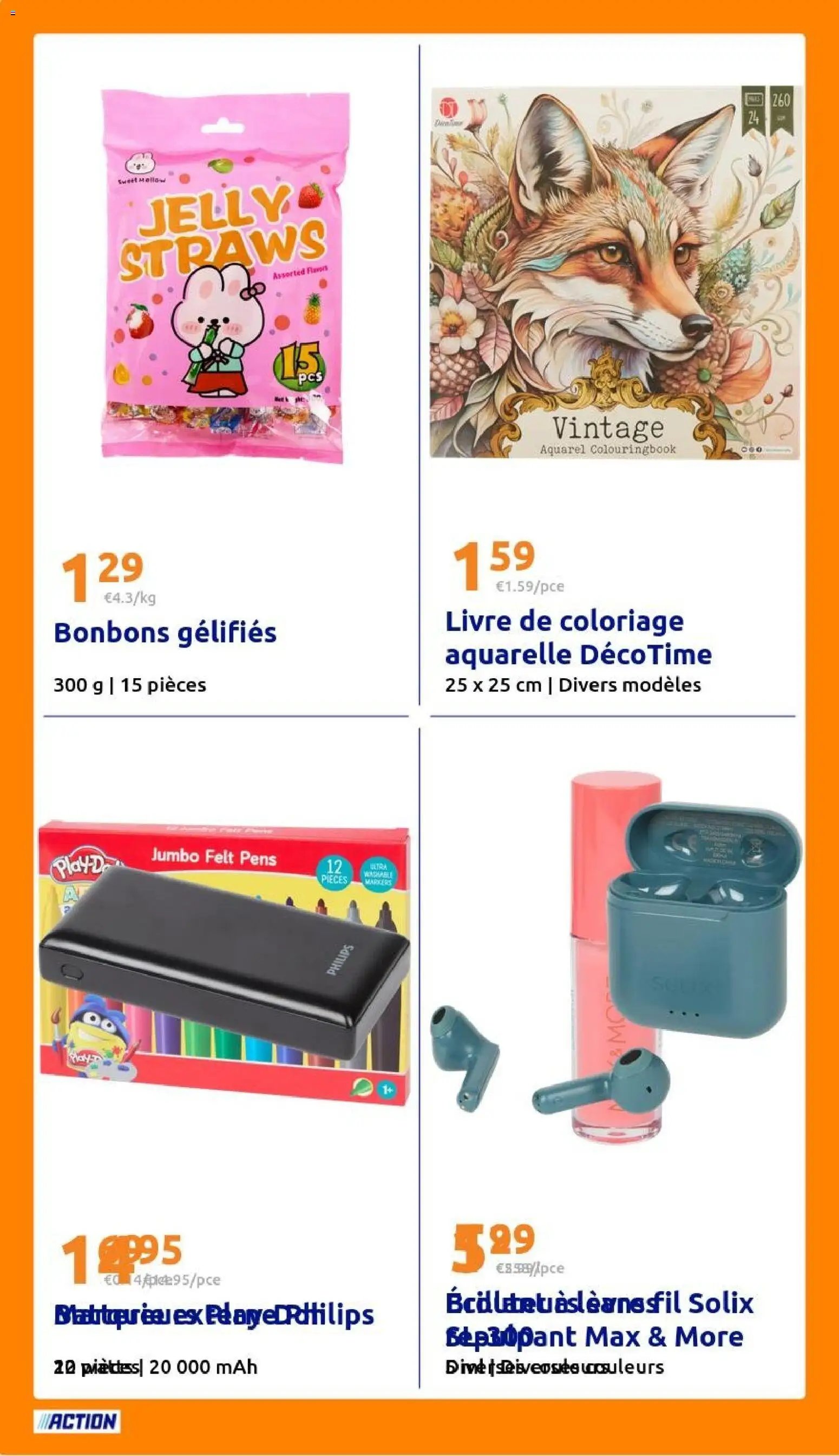 Action catalogue