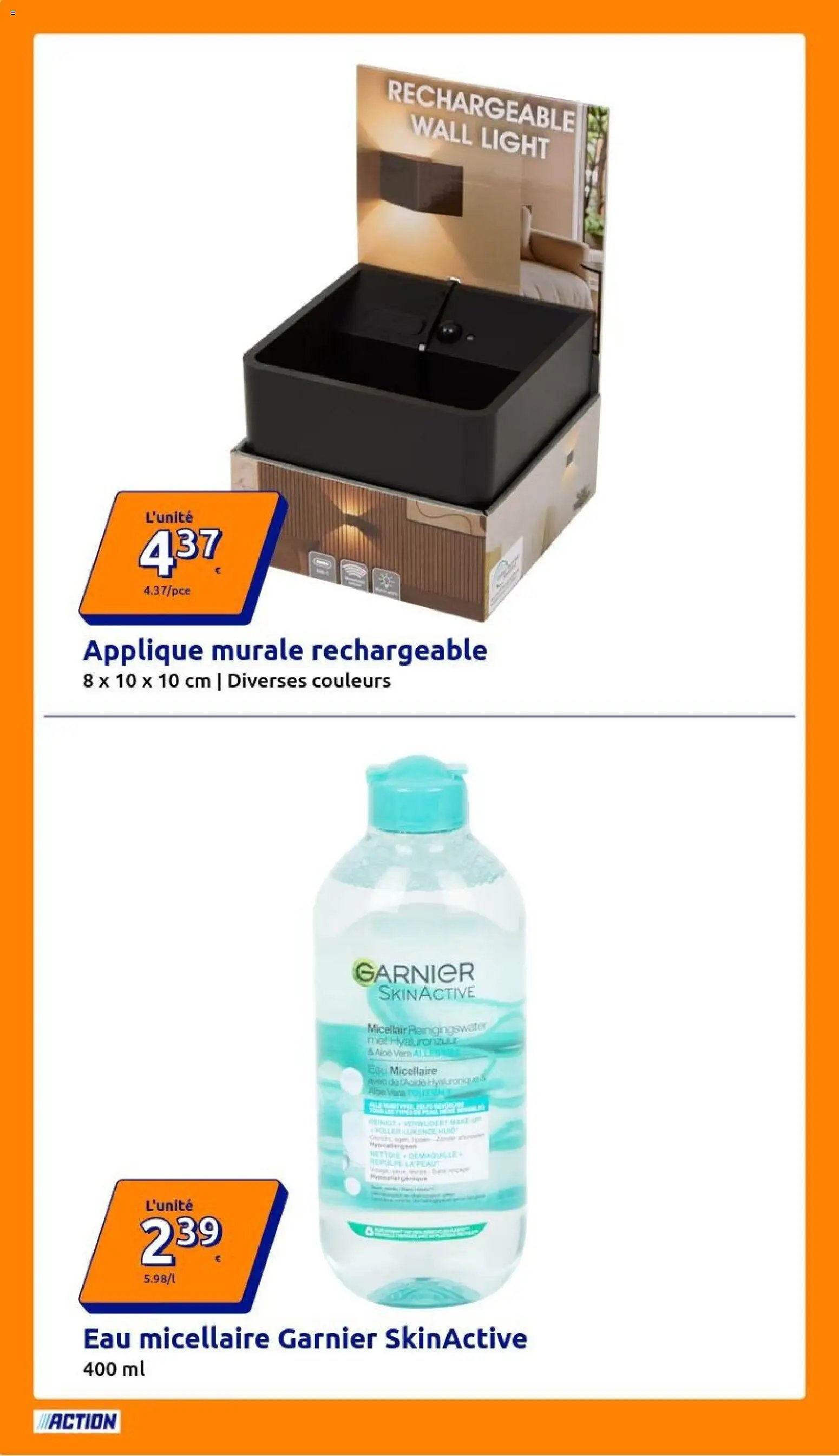 Action catalogue