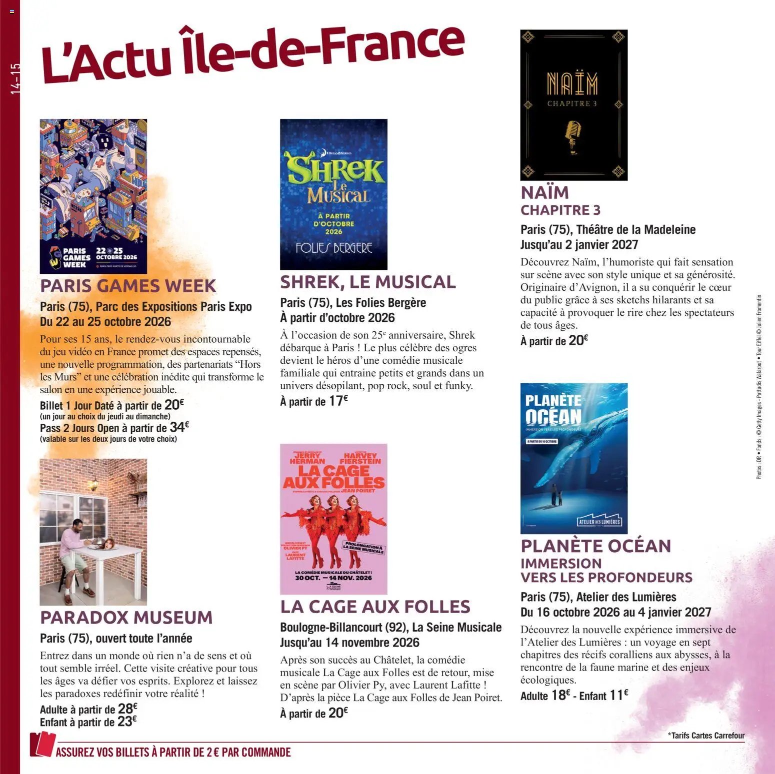 Carrefour Le book des sorties automne